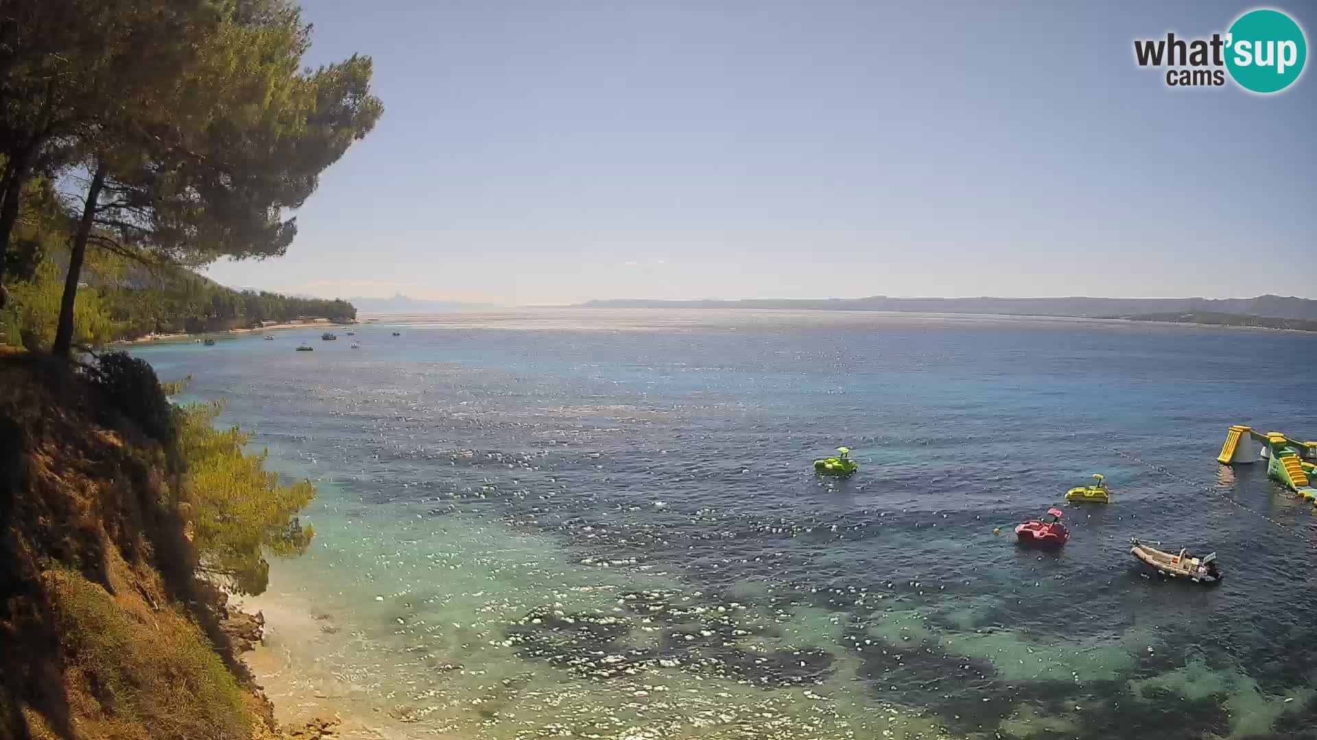Webcam plage Potočine Bol – Vue en direct sur Borak Beach, île de Brač