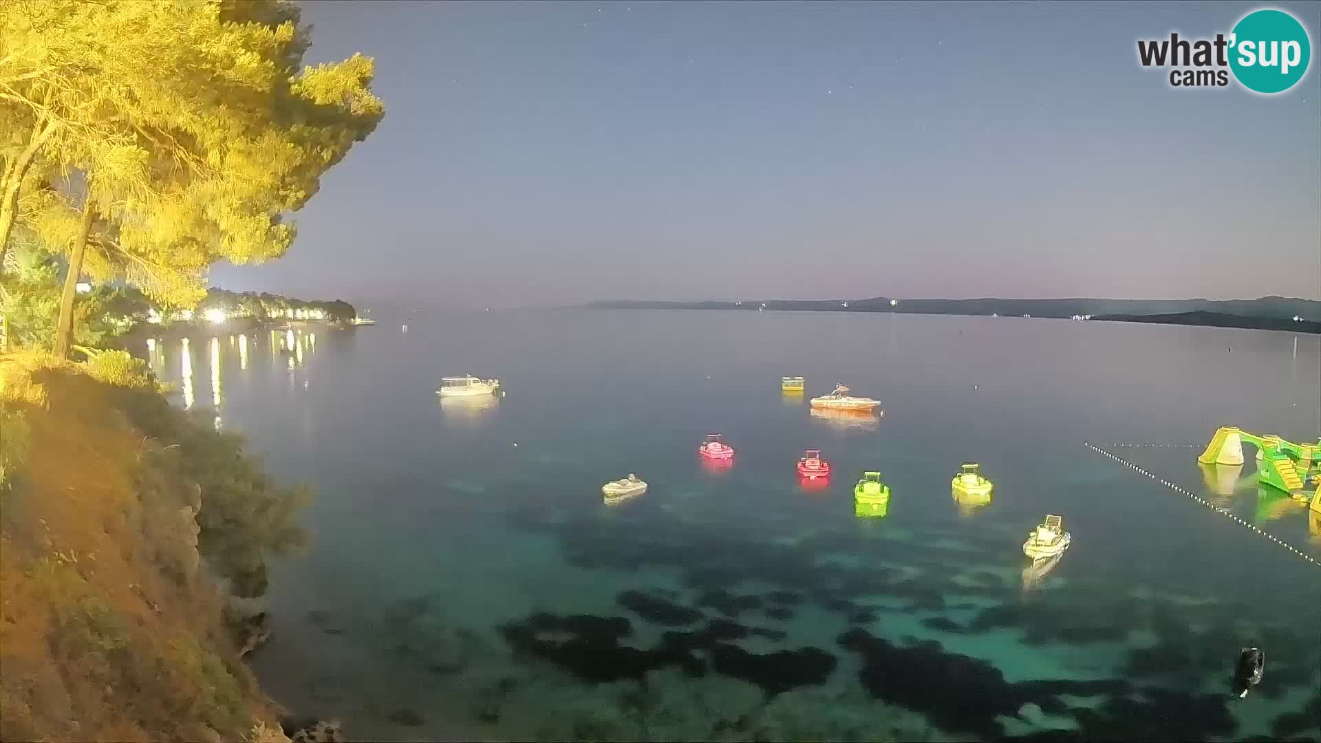 Webcam plage Potočine Bol – Vue en direct sur Borak Beach, île de Brač