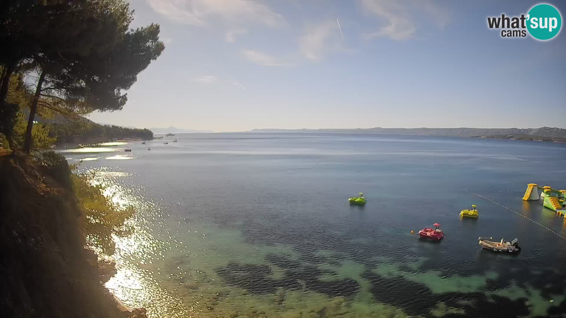 Web kamera Potočine Bol – Pogled uživo na plažu Borak, otok Brač