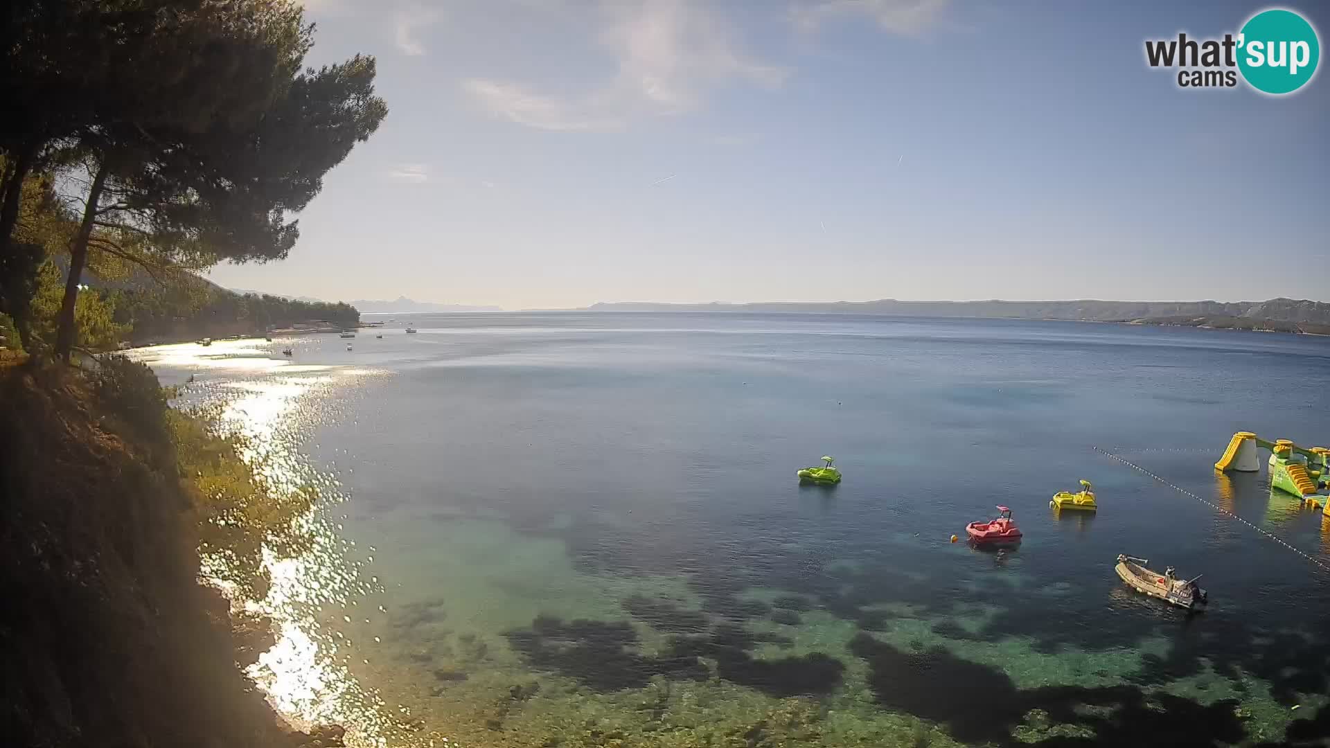 Webcam plage Potočine Bol – Vue en direct sur Borak Beach, île de Brač
