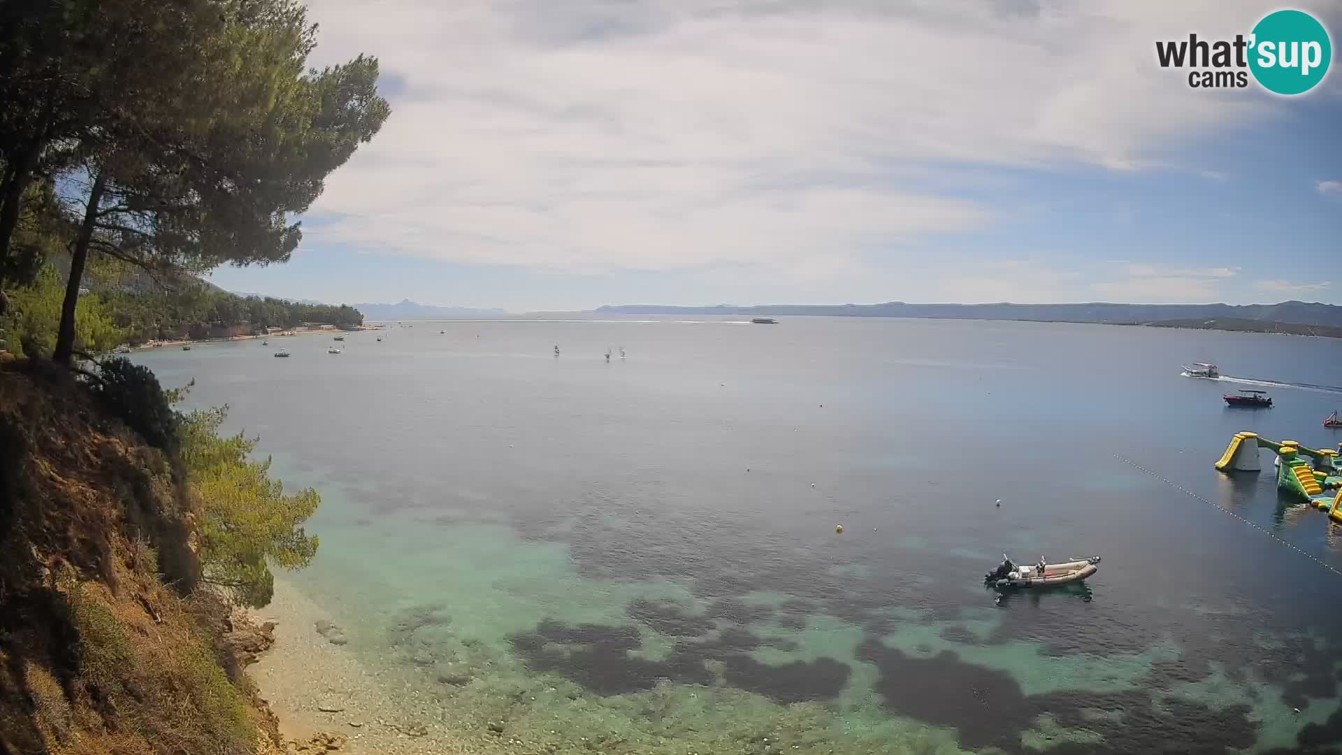 Webcam Strand Potočine Bol – Liveblick auf Borak Beach, Insel Brač