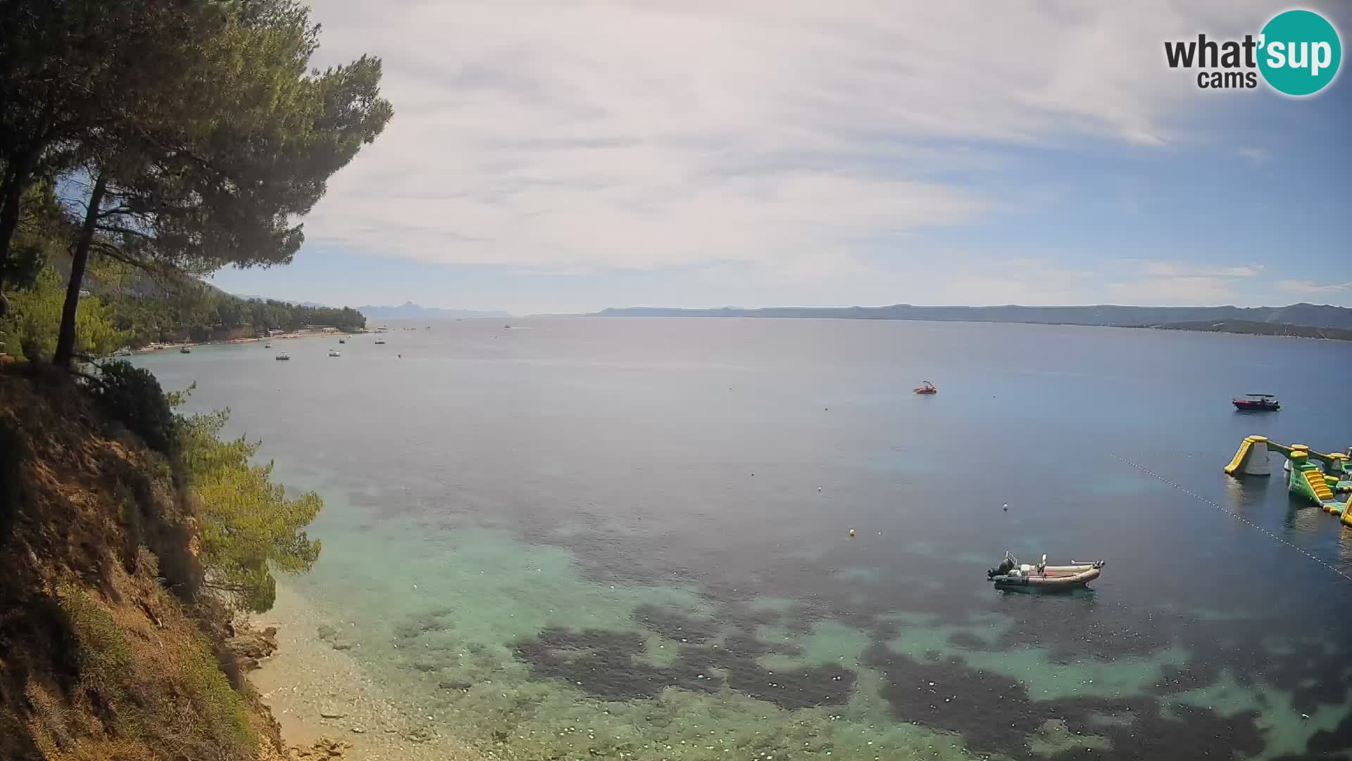 Webcam plage Potočine Bol – Vue en direct sur Borak Beach, île de Brač