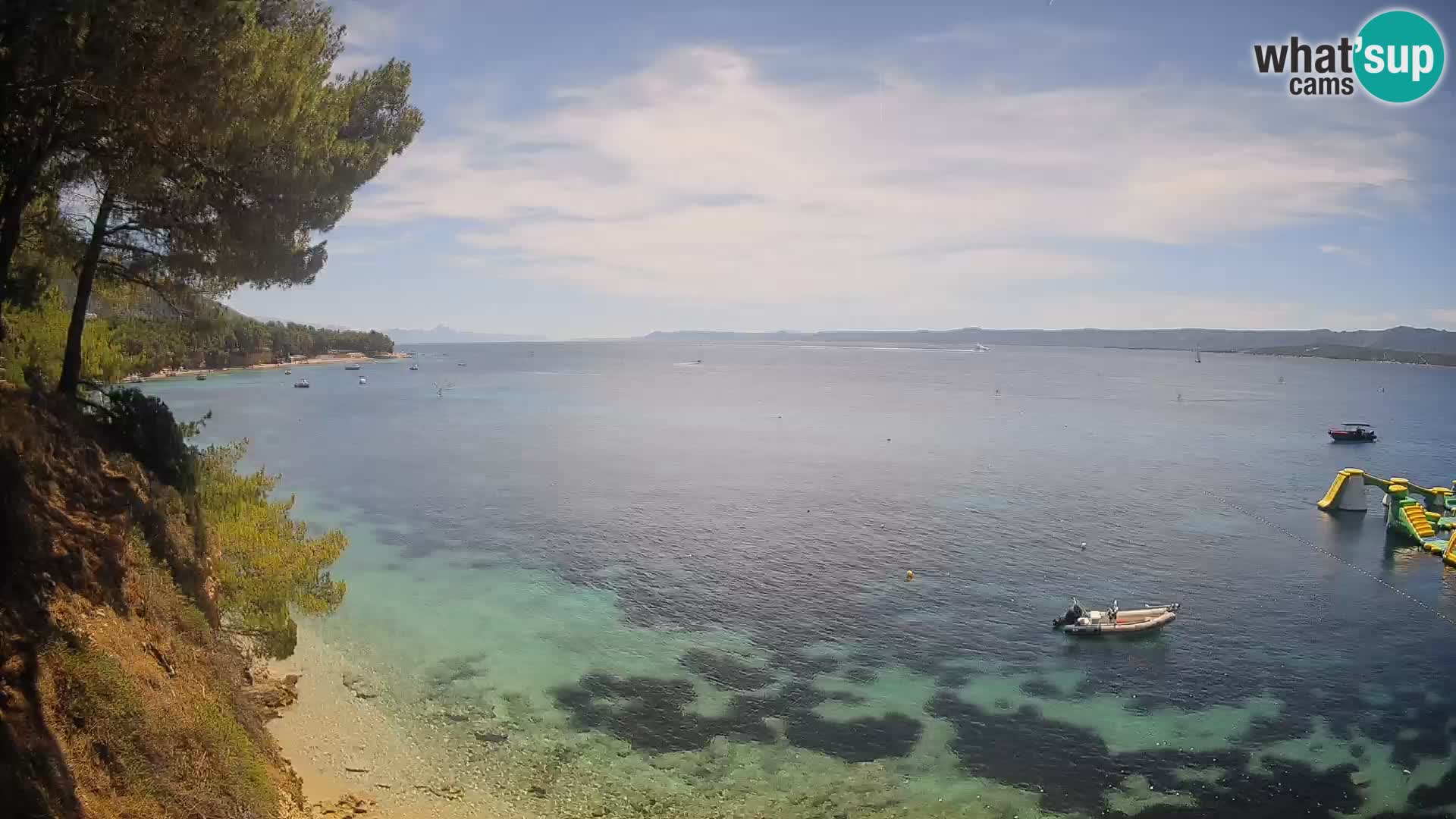 Webcam Playa Potočine Bol – Vista en vivo de Borak Beach, Isla de Brač