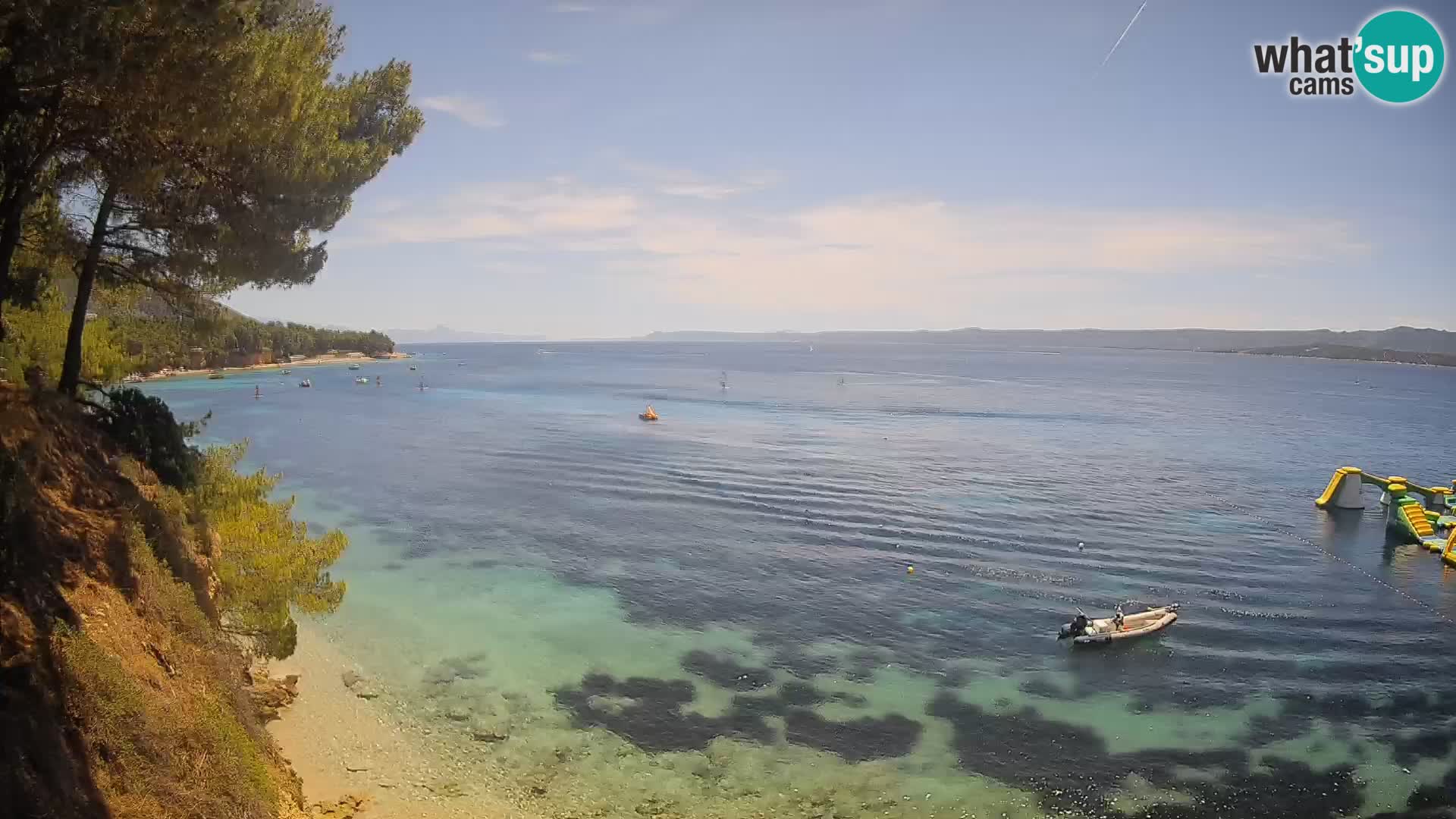 Web kamera Potočine Bol – Pogled uživo na plažu Borak, otok Brač