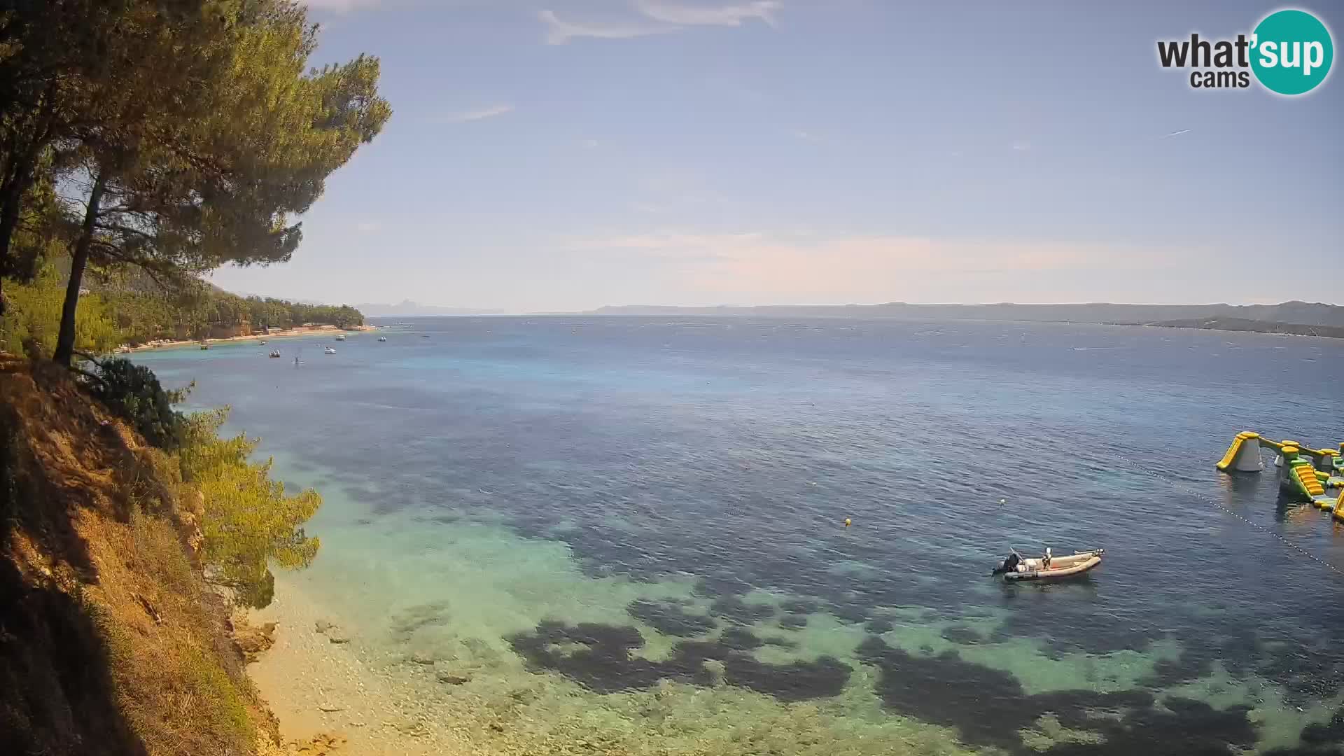 Webcam plage Potočine Bol – Vue en direct sur Borak Beach, île de Brač