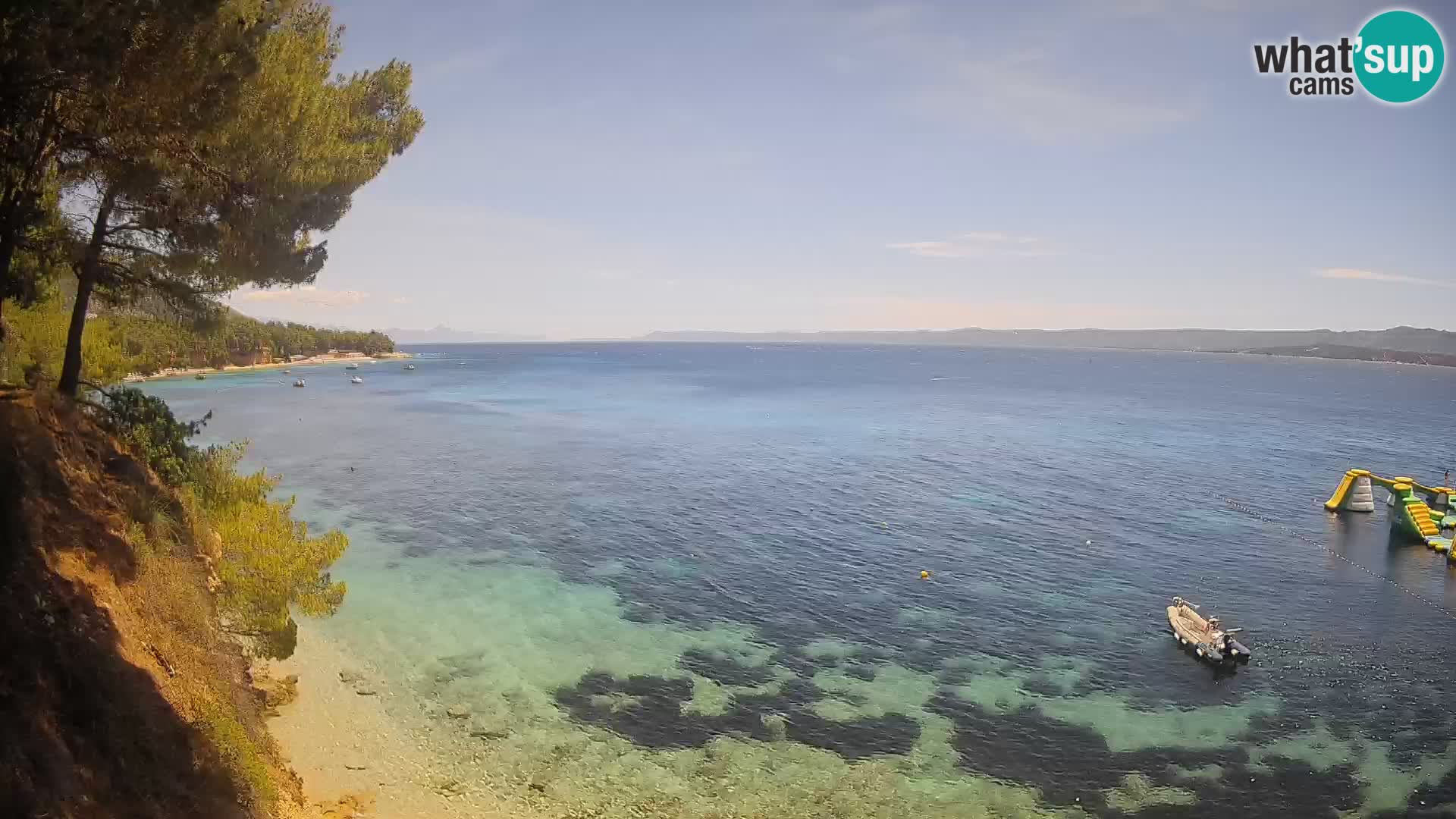 Web kamera Potočine Bol – Pogled uživo na plažu Borak, otok Brač