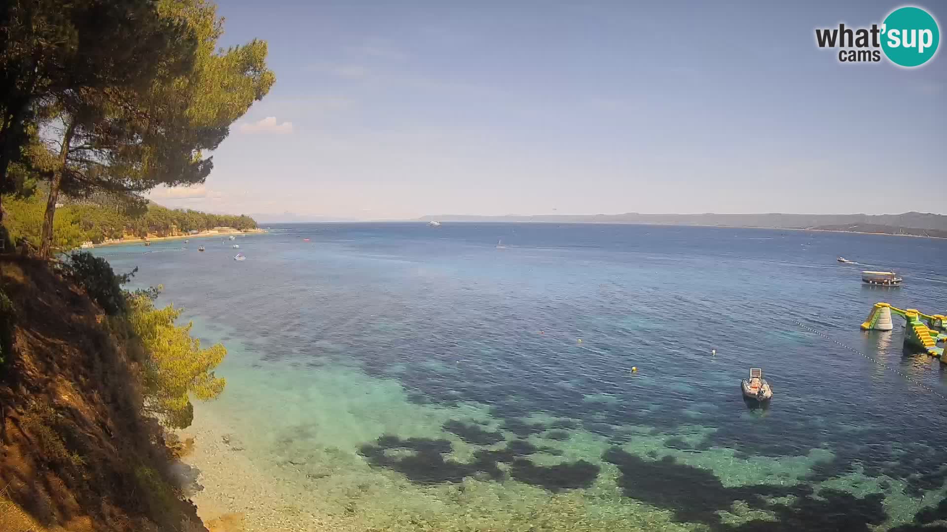 Web kamera Potočine Bol – Pogled uživo na plažu Borak, otok Brač