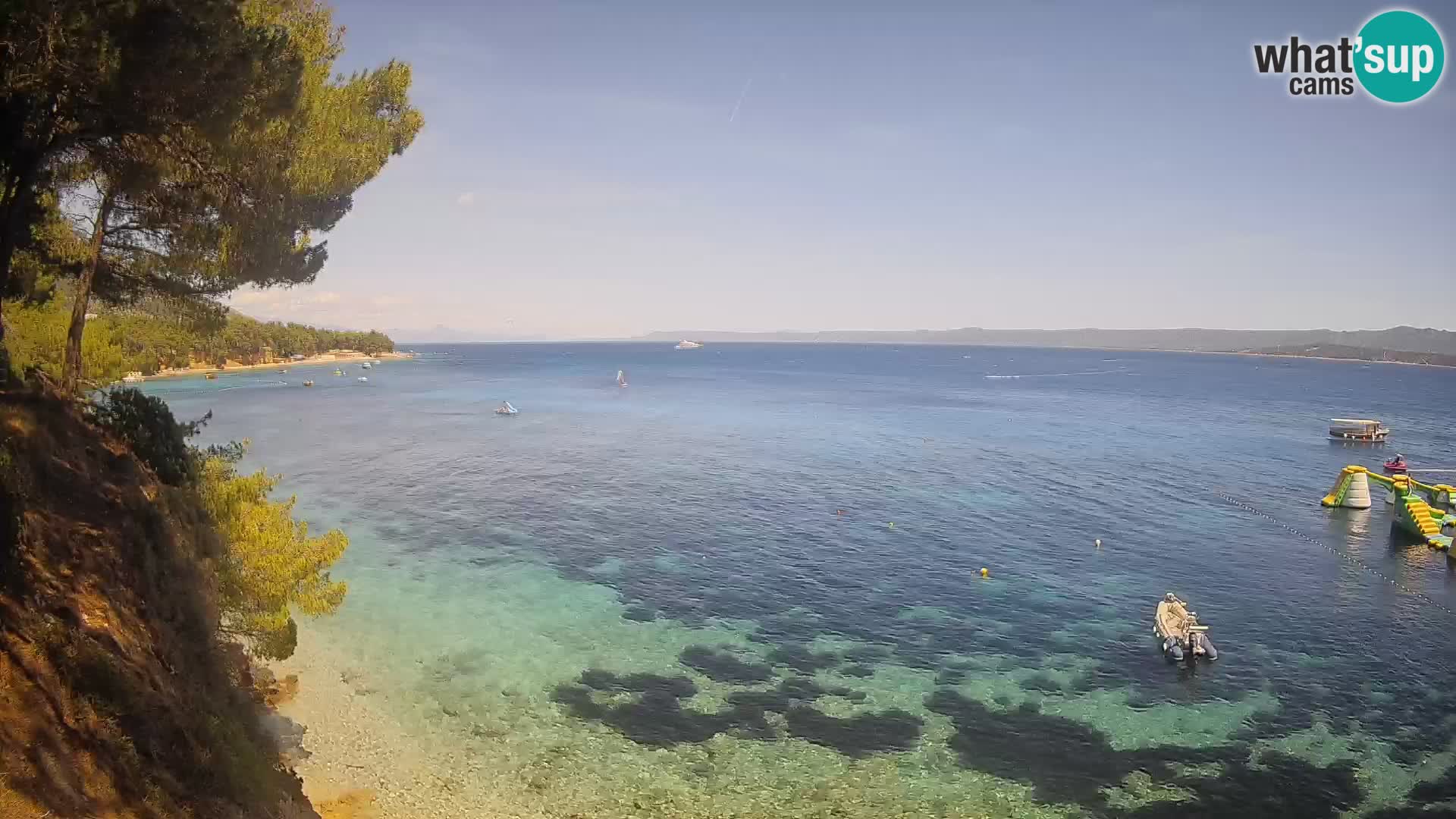 Webcam Strand Potočine Bol – Liveblick auf Borak Beach, Insel Brač