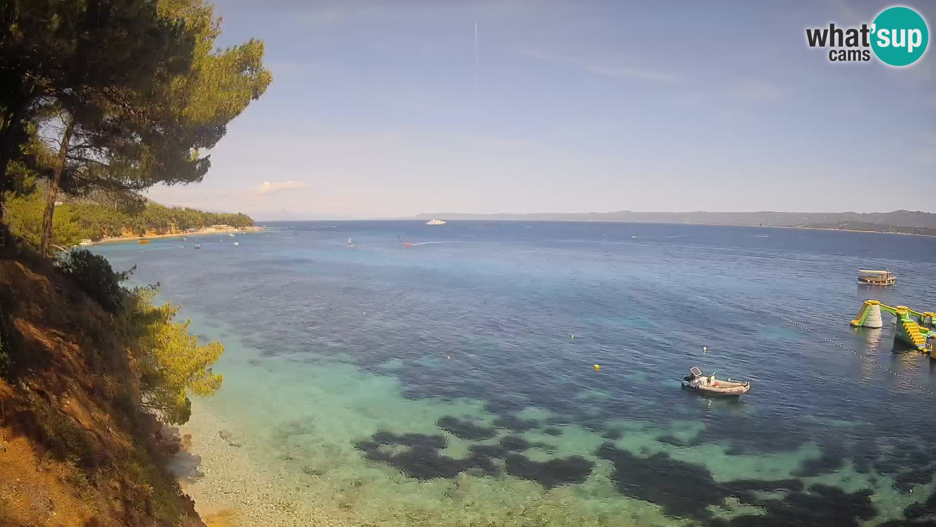 Web kamera Potočine Bol – Pogled uživo na plažu Borak, otok Brač