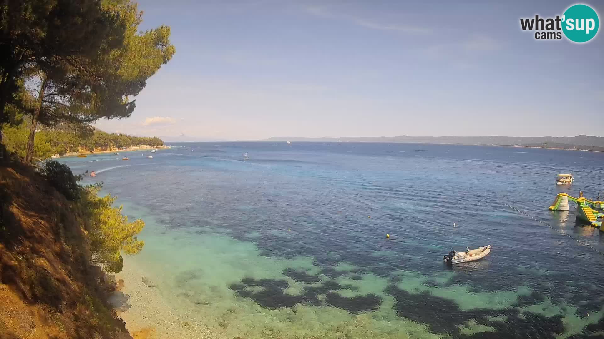 Web kamera Potočine Bol – Pogled uživo na plažu Borak, otok Brač