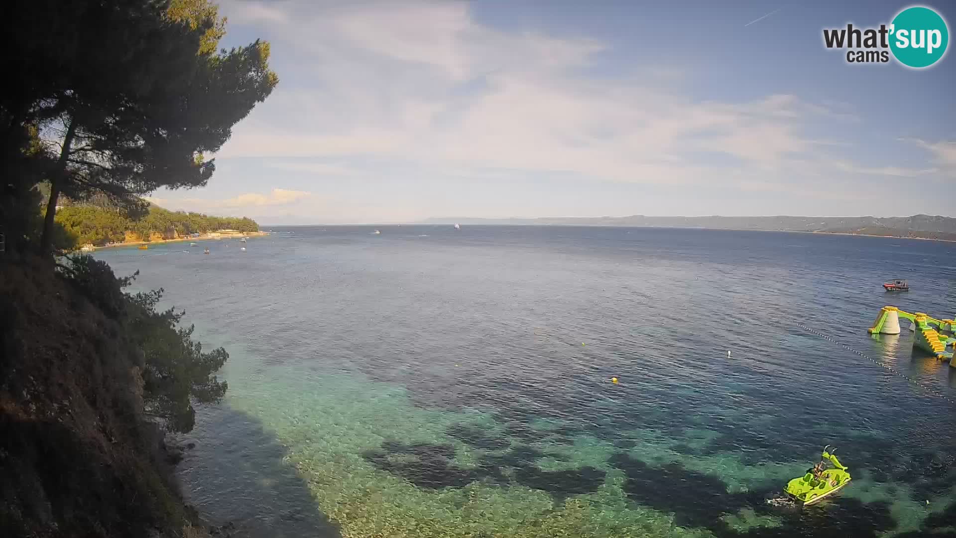 Web kamera Potočine Bol – Pogled uživo na plažu Borak, otok Brač