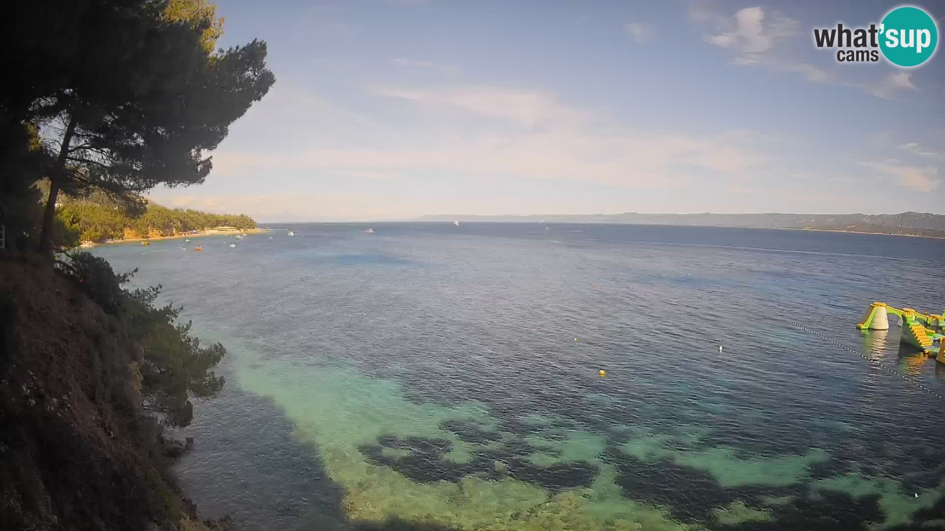Web kamera Potočine Bol – Pogled uživo na plažu Borak, otok Brač