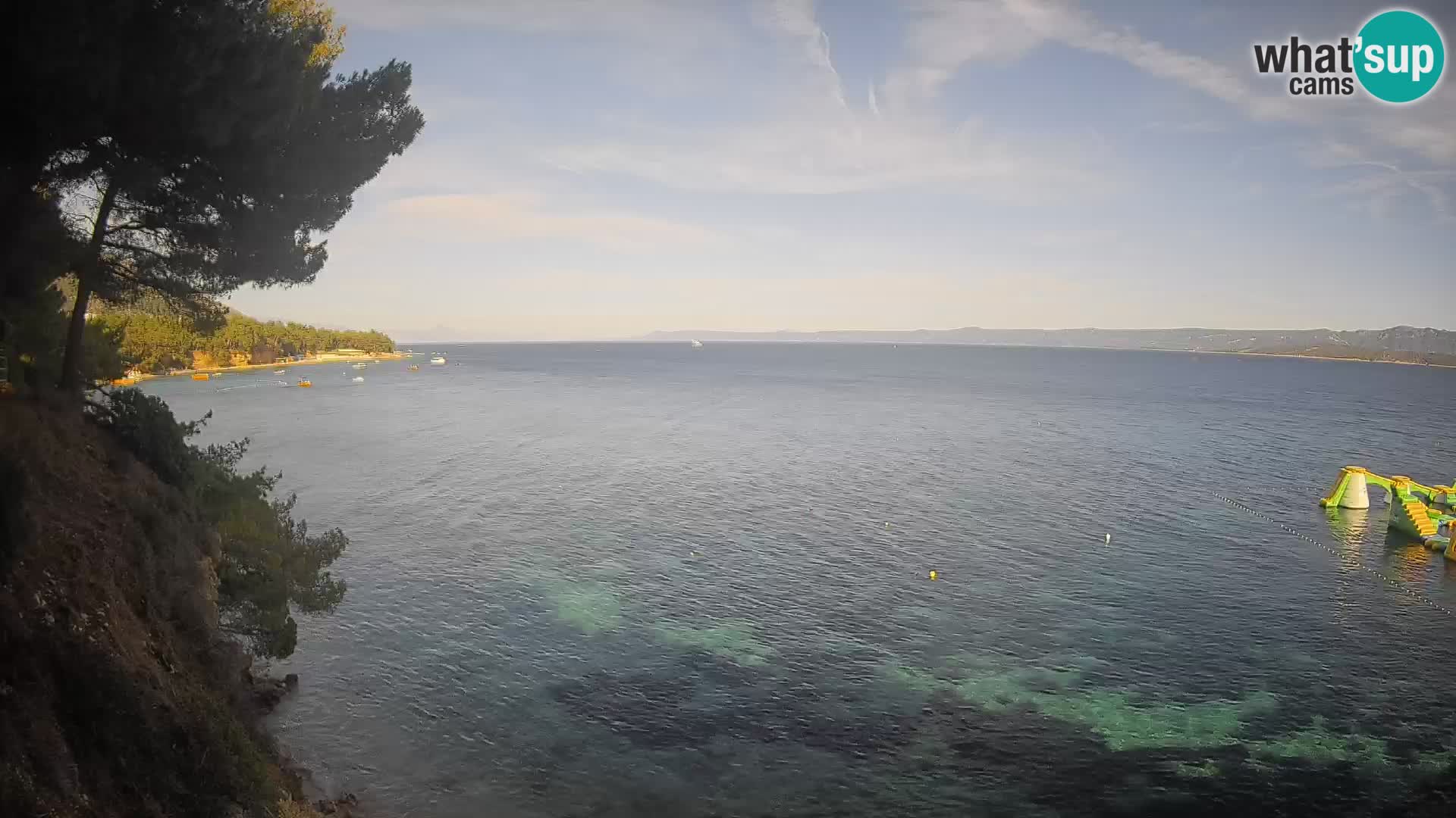 Webcam Spiaggia Potočine Bol – Vista live sulla spiaggia Borak, Isola di Brač