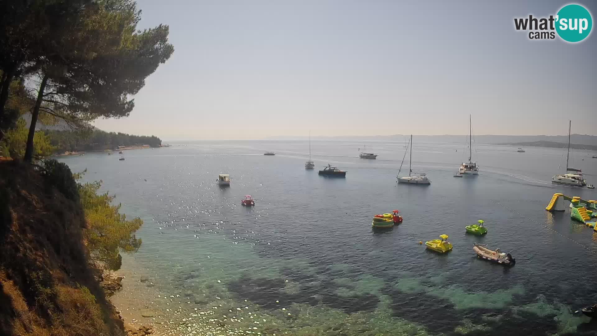 Webcam plage Potočine Bol – Vue en direct sur Borak Beach, île de Brač