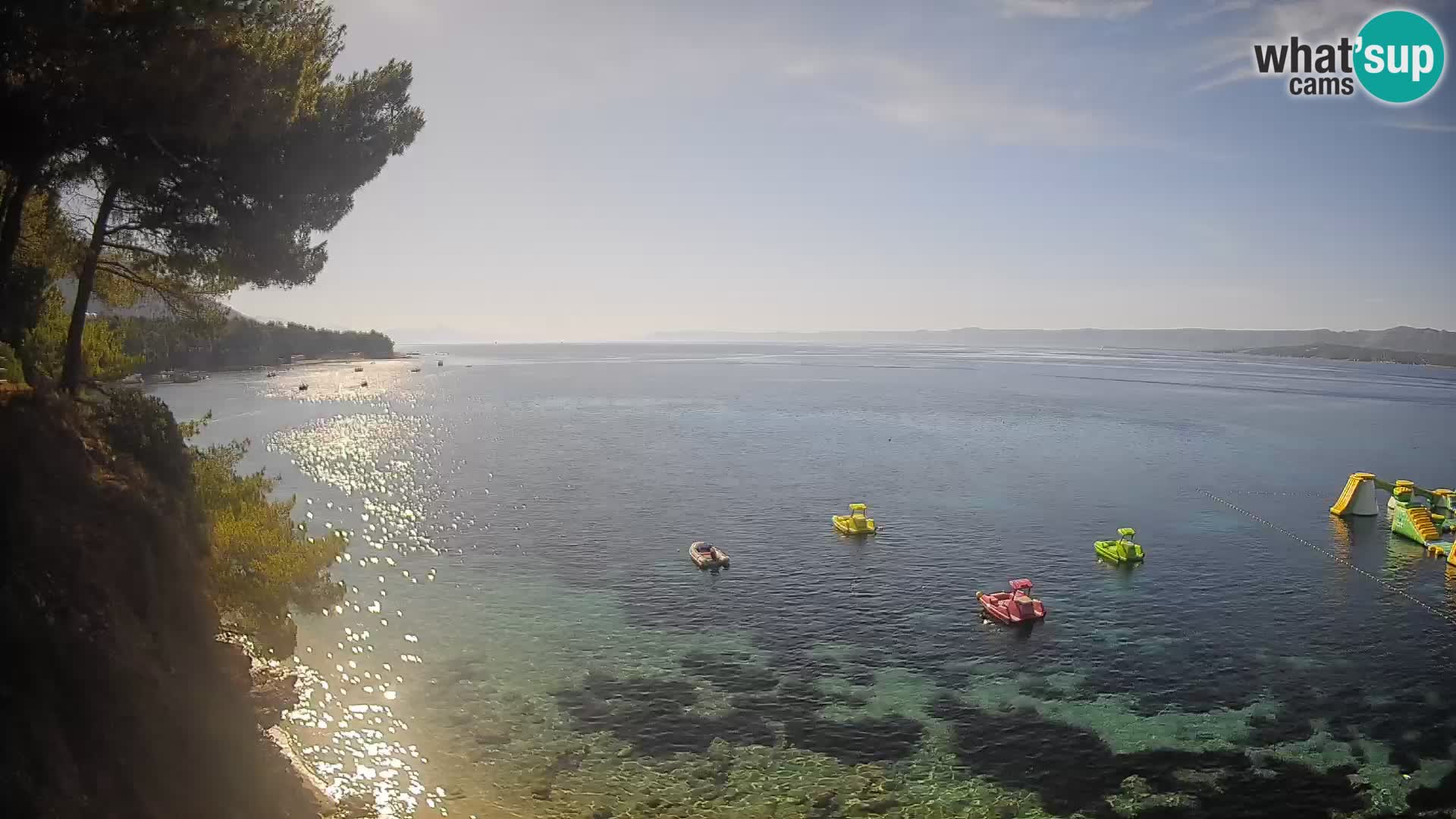Webcam Strand Potočine Bol – Liveblick auf Borak Beach, Insel Brač