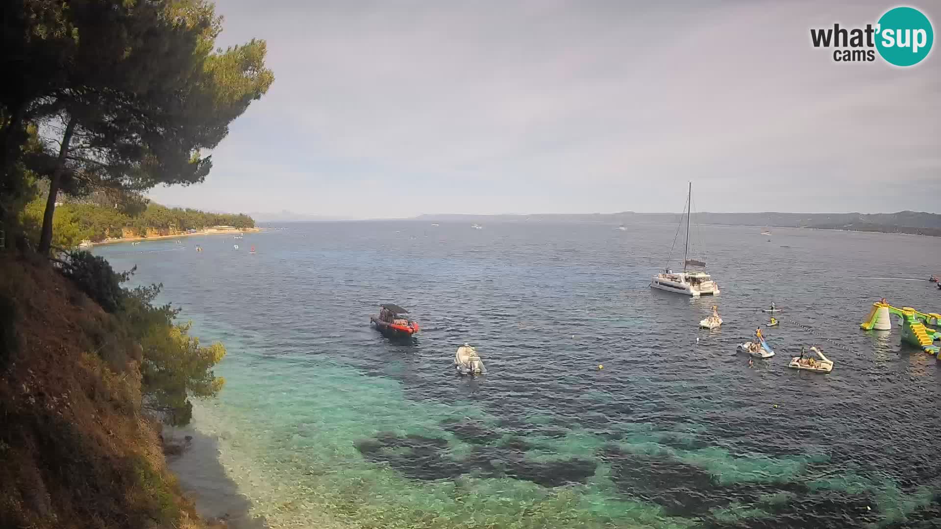 Webcam plage Potočine Bol – Vue en direct sur Borak Beach, île de Brač