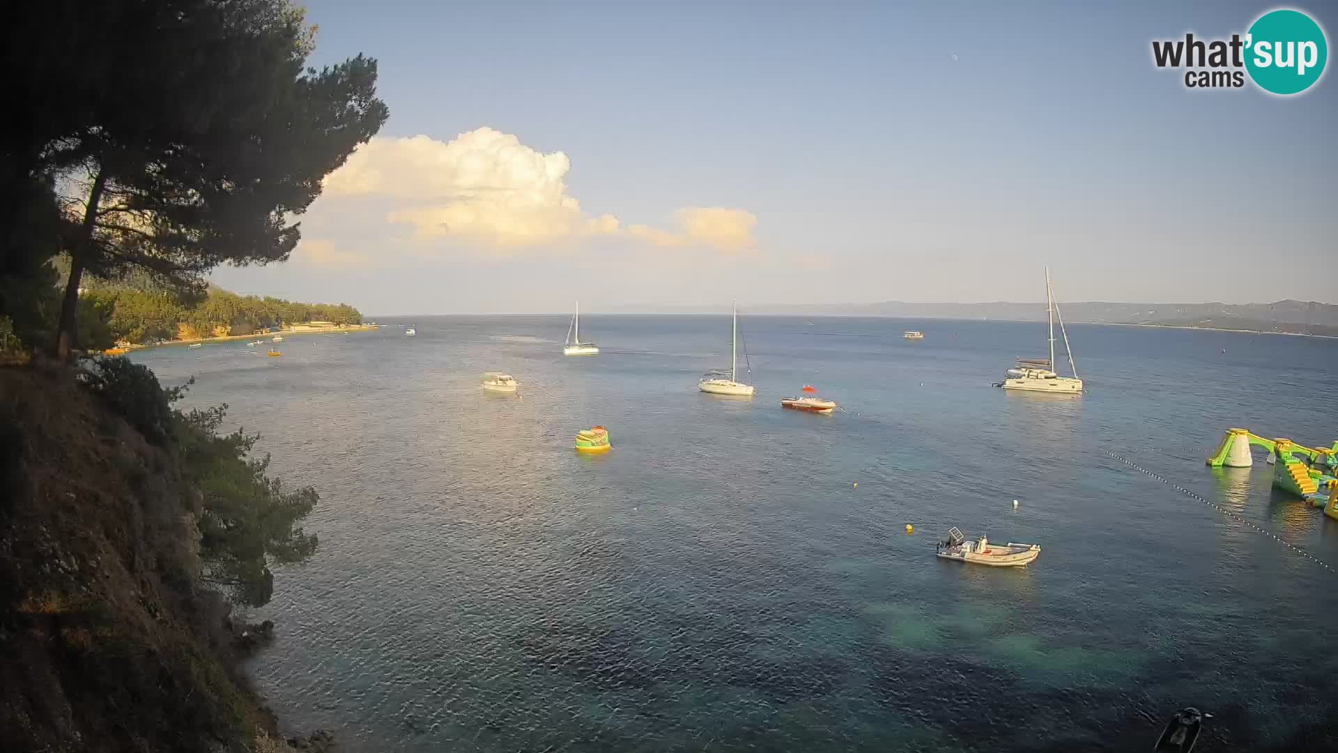 Webcam plage Potočine Bol – Vue en direct sur Borak Beach, île de Brač