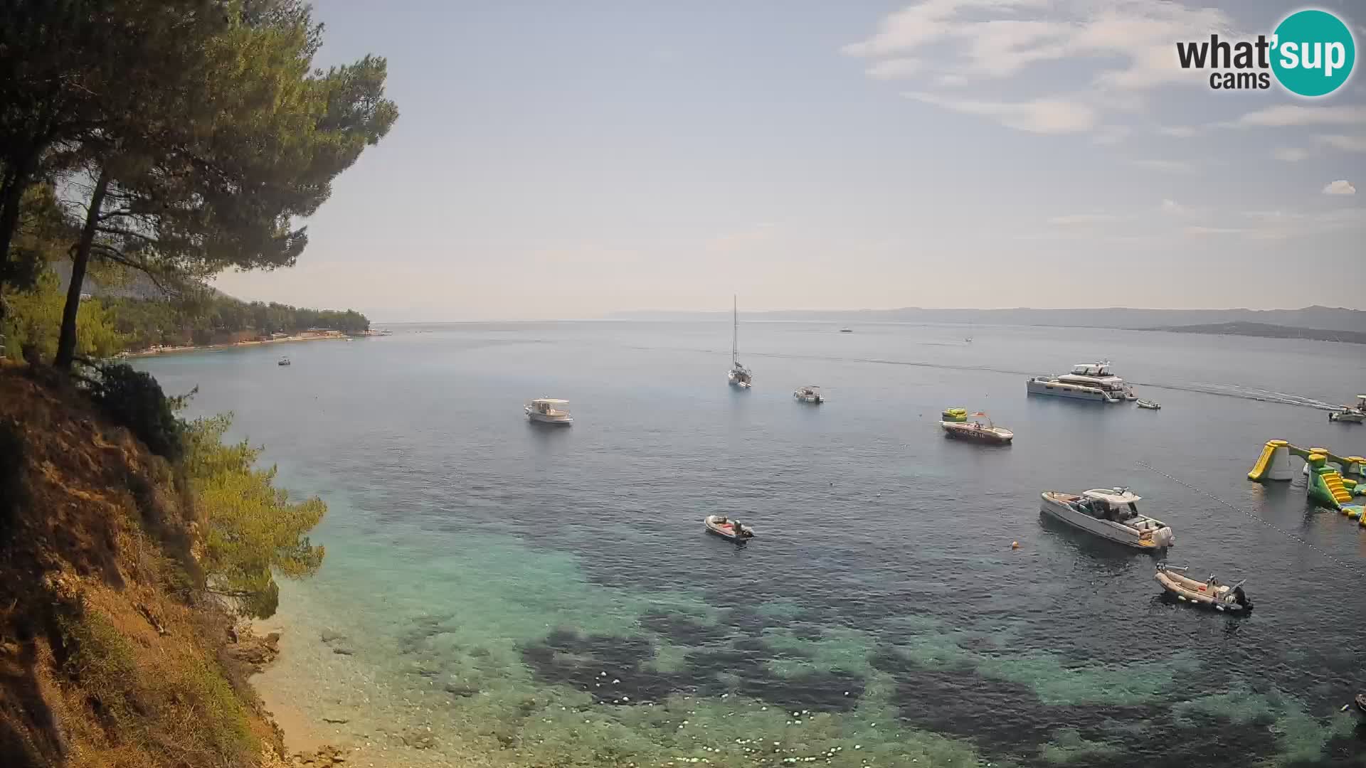 Web kamera Potočine Bol – Pogled uživo na plažu Borak, otok Brač