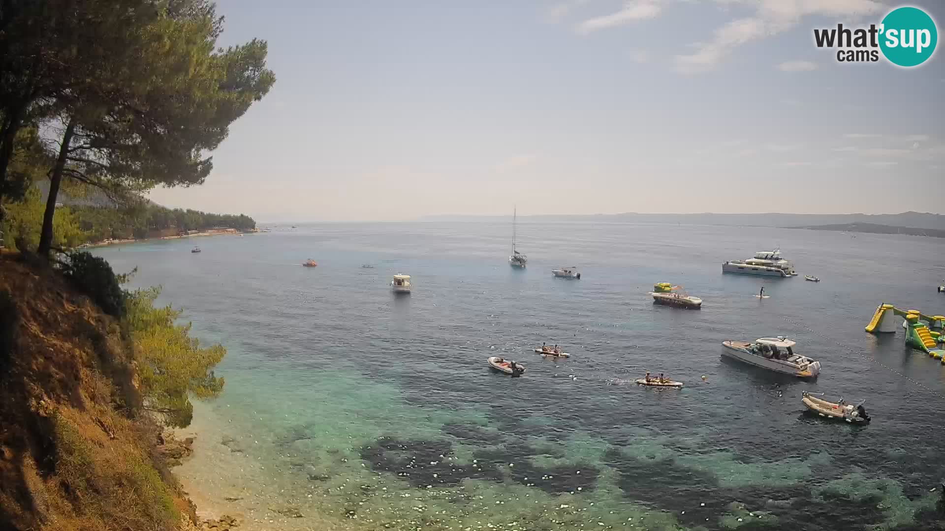 Webcam Strand Potočine Bol – Liveblick auf Borak Beach, Insel Brač