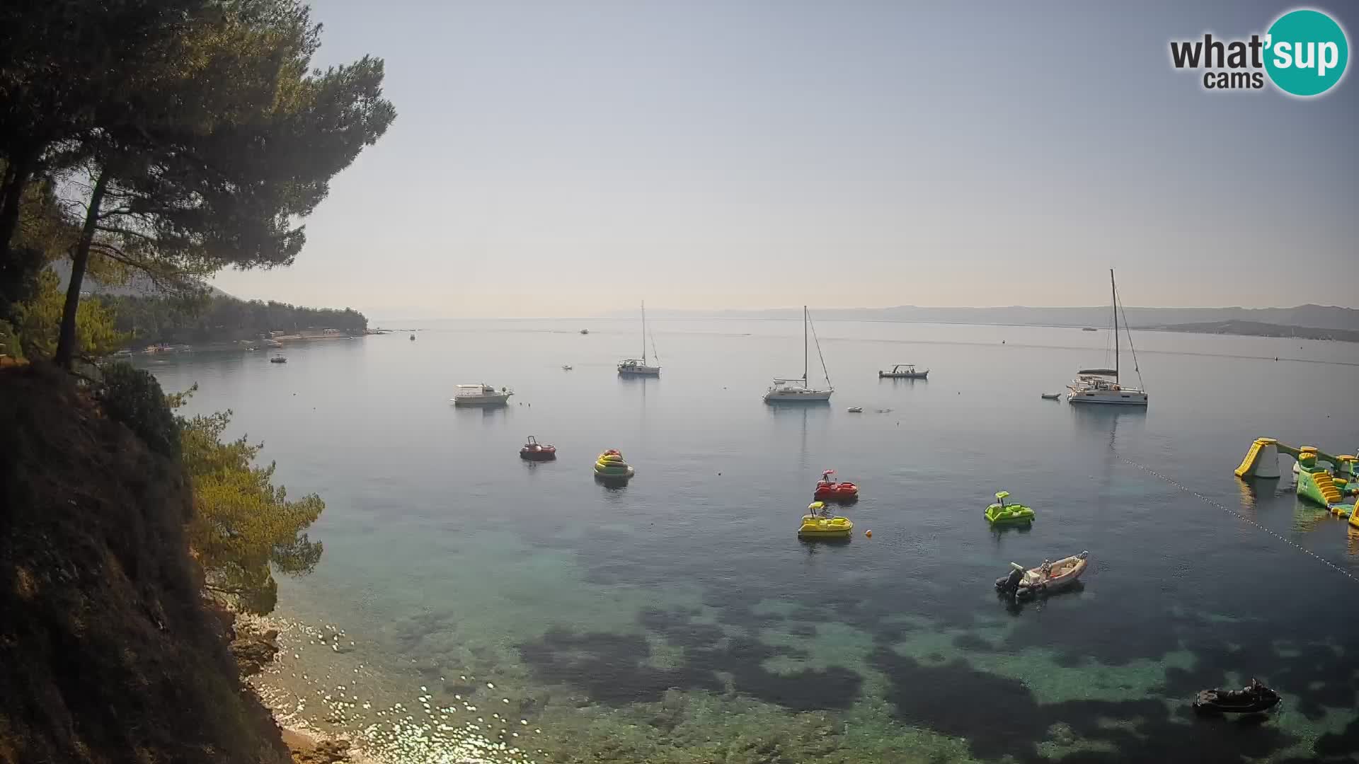 Webcam plage Potočine Bol – Vue en direct sur Borak Beach, île de Brač