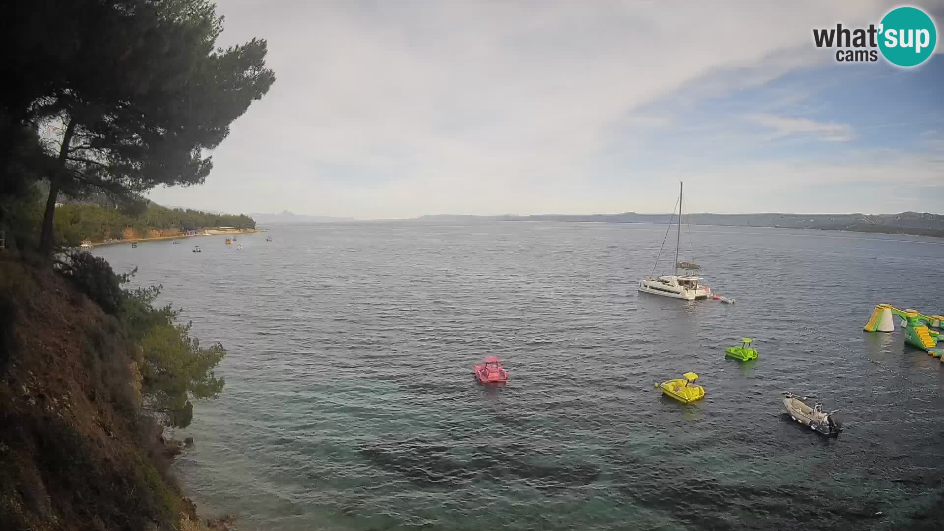 Webcam plage Potočine Bol – Vue en direct sur Borak Beach, île de Brač