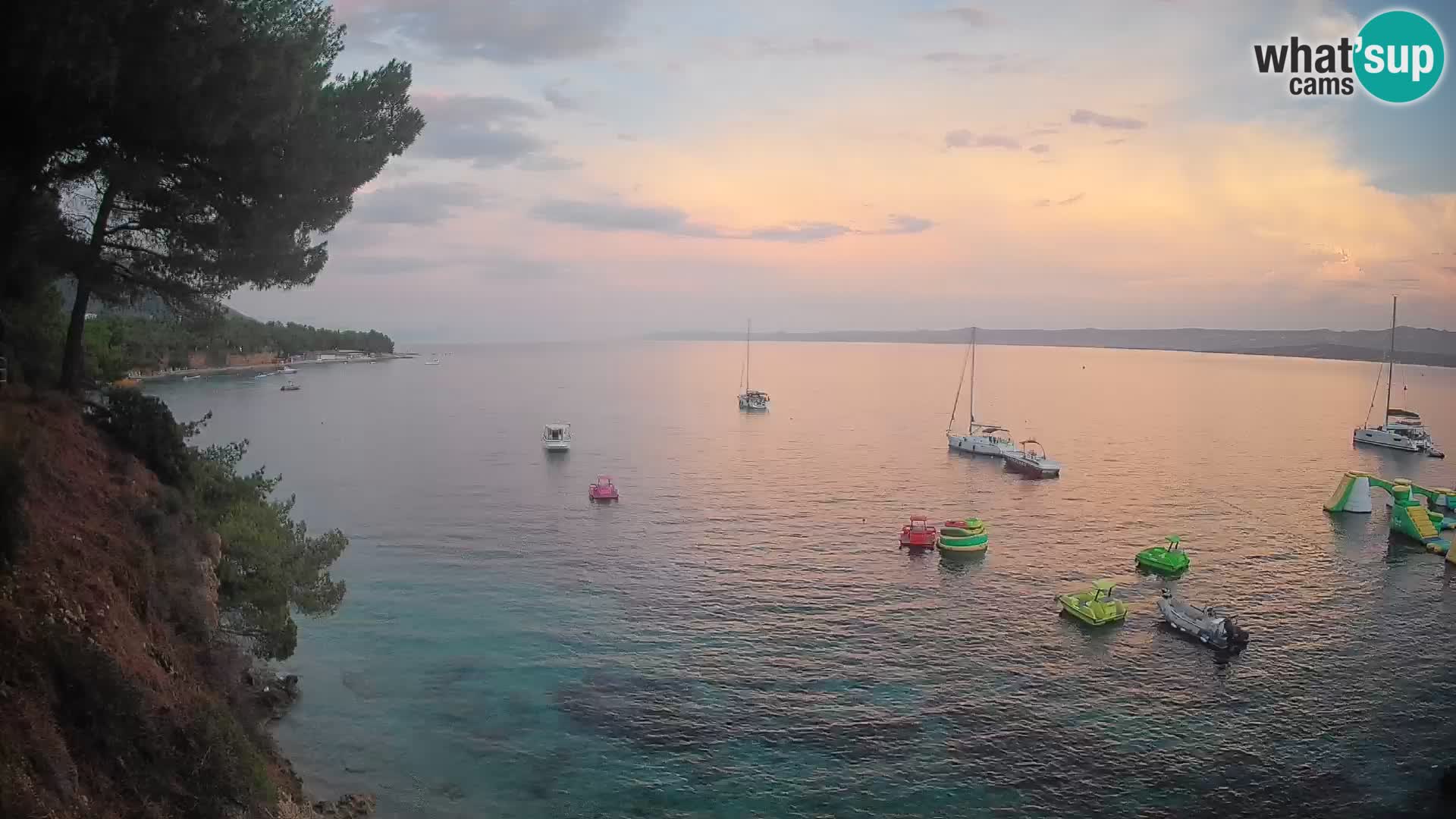 Webcam plage Potočine Bol – Vue en direct sur Borak Beach, île de Brač