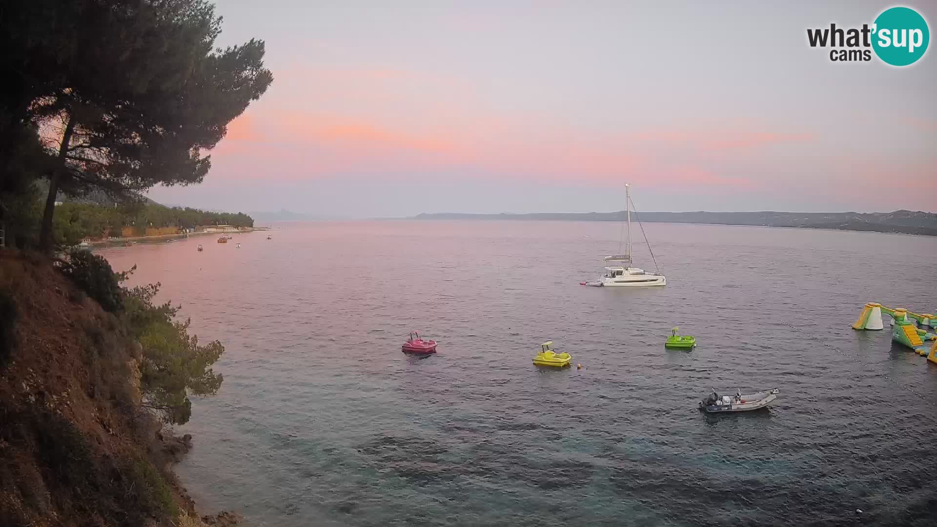 Webcam Potočine Beach Bol – Live View of Borak Beach, Brač Island