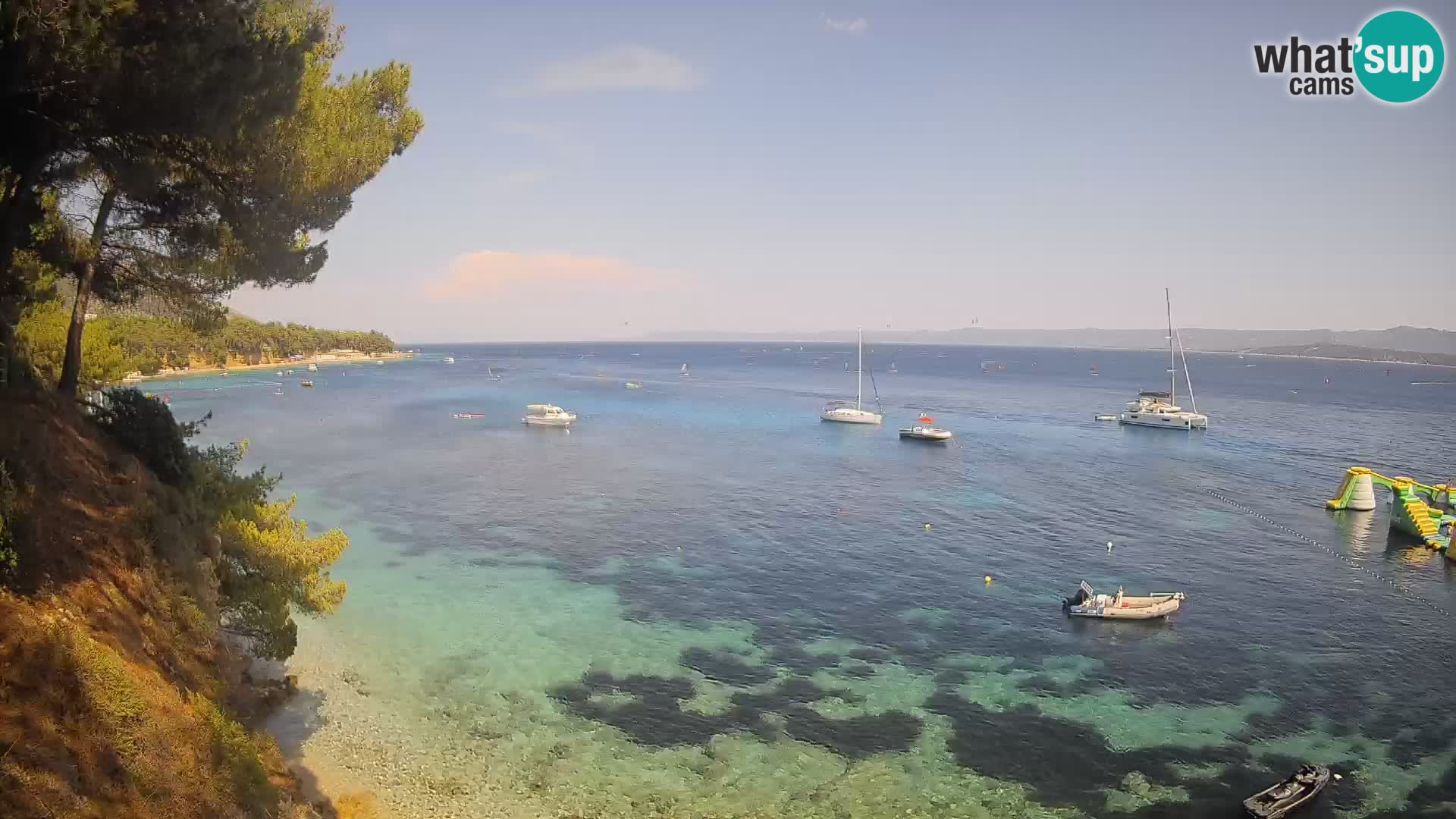 Webcam Strand Potočine Bol – Liveblick auf Borak Beach, Insel Brač