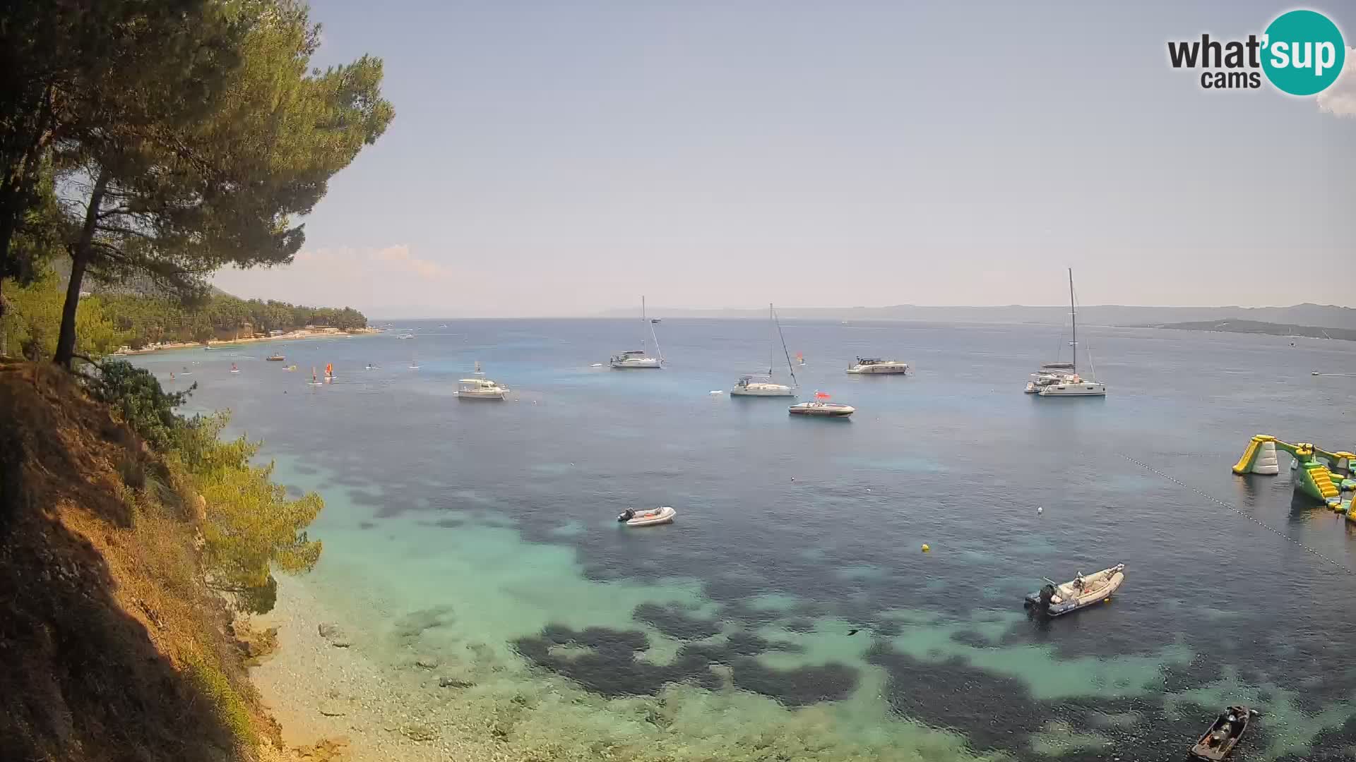 Webcam plage Potočine Bol – Vue en direct sur Borak Beach, île de Brač