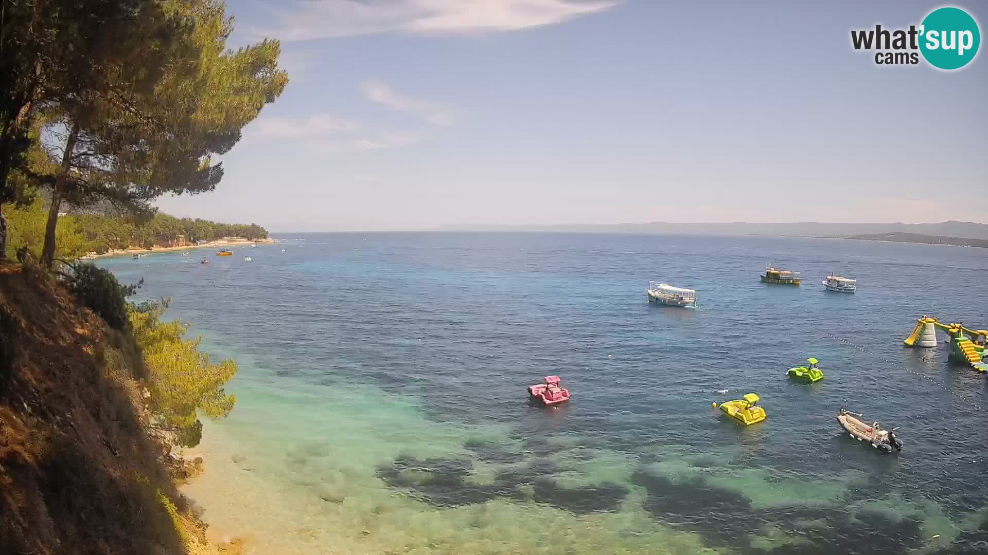 Webcam Playa Potočine Bol – Vista en vivo de Borak Beach, Isla de Brač