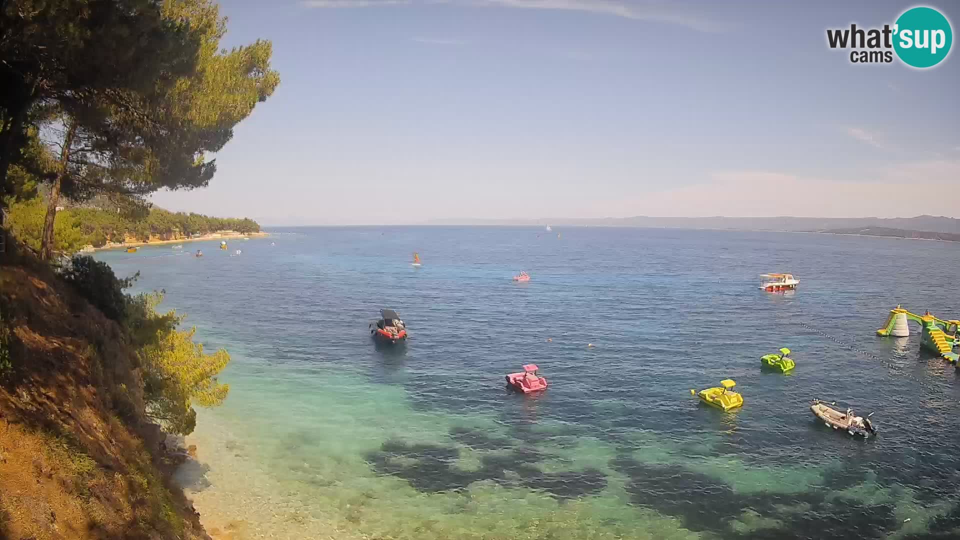 Webcam Strand Potočine Bol – Liveblick auf Borak Beach, Insel Brač