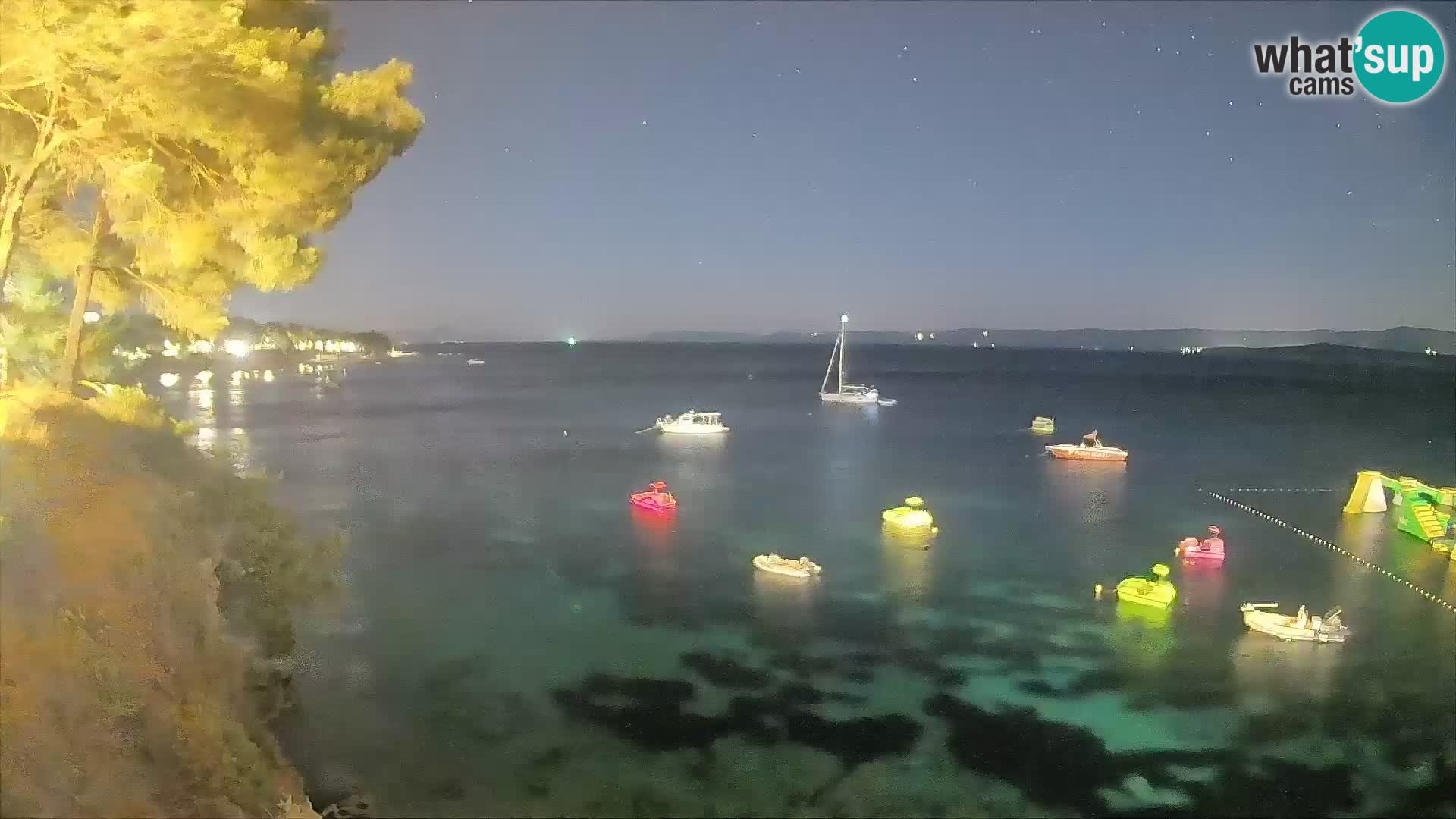 Webcam Strand Potočine Bol – Liveblick auf Borak Beach, Insel Brač