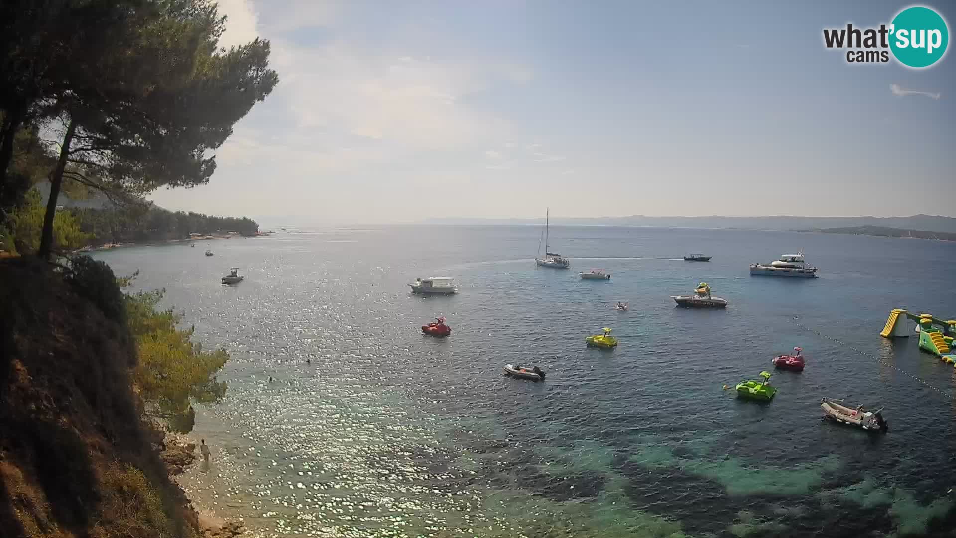 Webcam plage Potočine Bol – Vue en direct sur Borak Beach, île de Brač