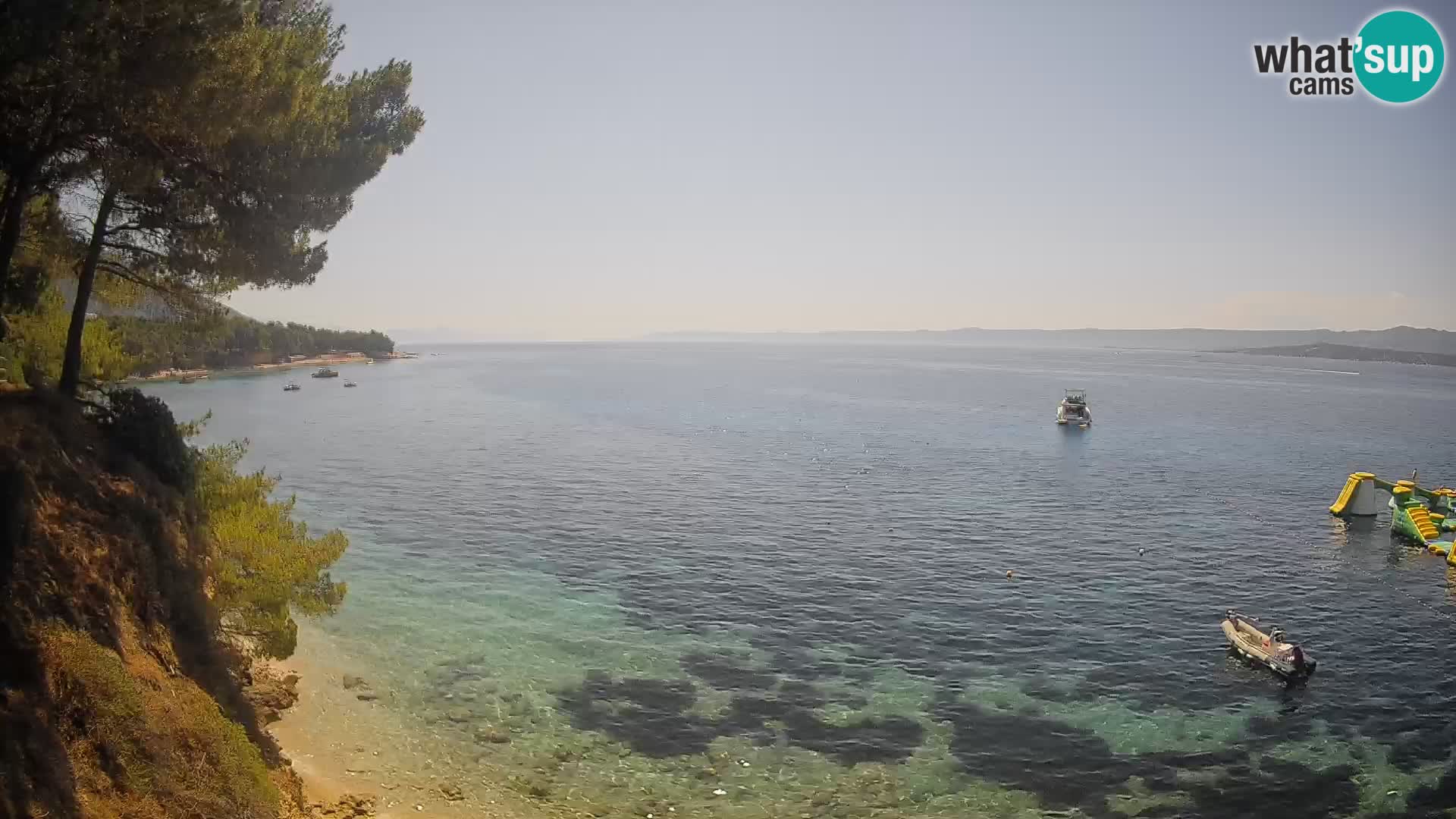 Webcam Playa Potočine Bol – Vista en vivo de Borak Beach, Isla de Brač