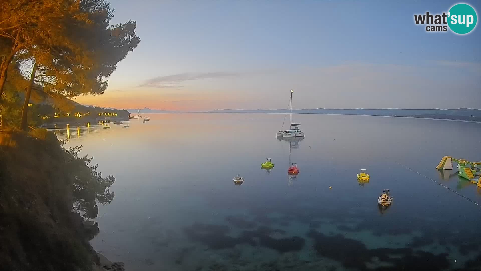 Webcam Playa Potočine Bol – Vista en vivo de Borak Beach, Isla de Brač