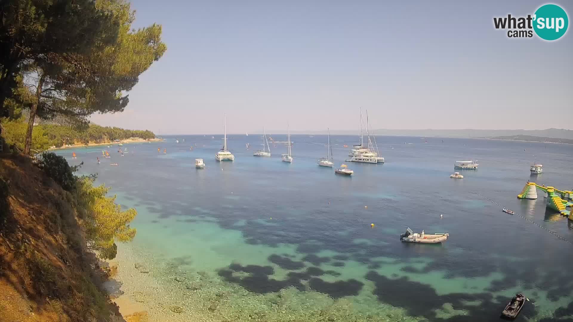 Webcam plage Potočine Bol – Vue en direct sur Borak Beach, île de Brač