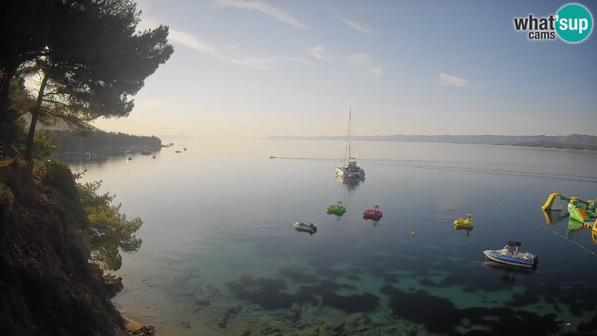 Webcam Playa Potočine Bol – Vista en vivo de Borak Beach, Isla de Brač