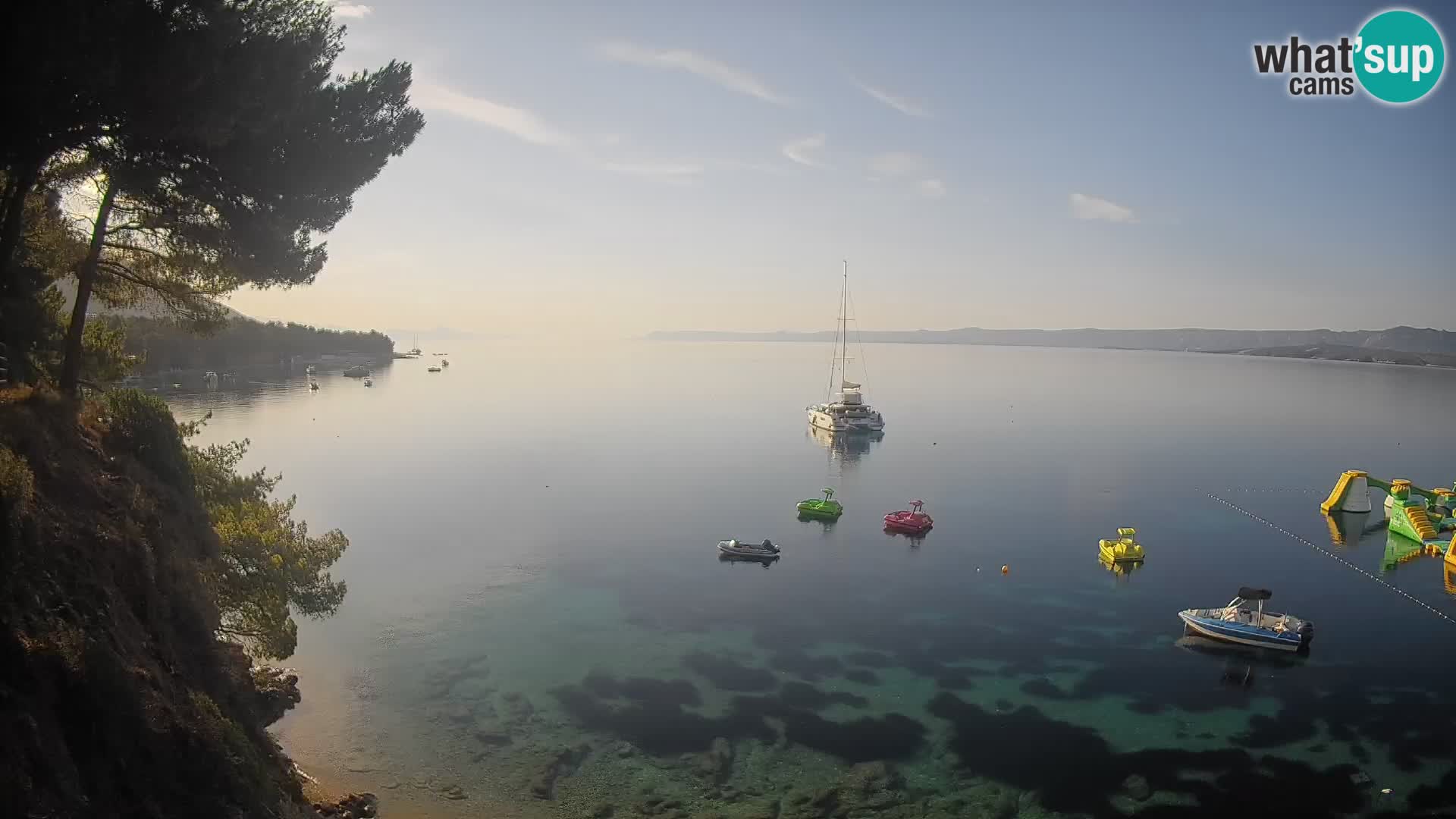 Webcam Playa Potočine Bol – Vista en vivo de Borak Beach, Isla de Brač