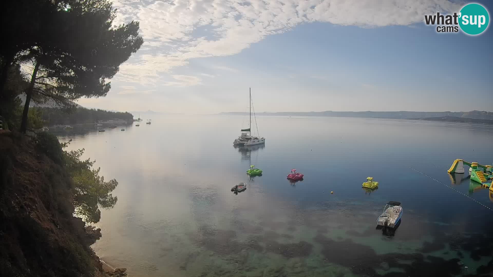 Webcam plage Potočine Bol – Vue en direct sur Borak Beach, île de Brač