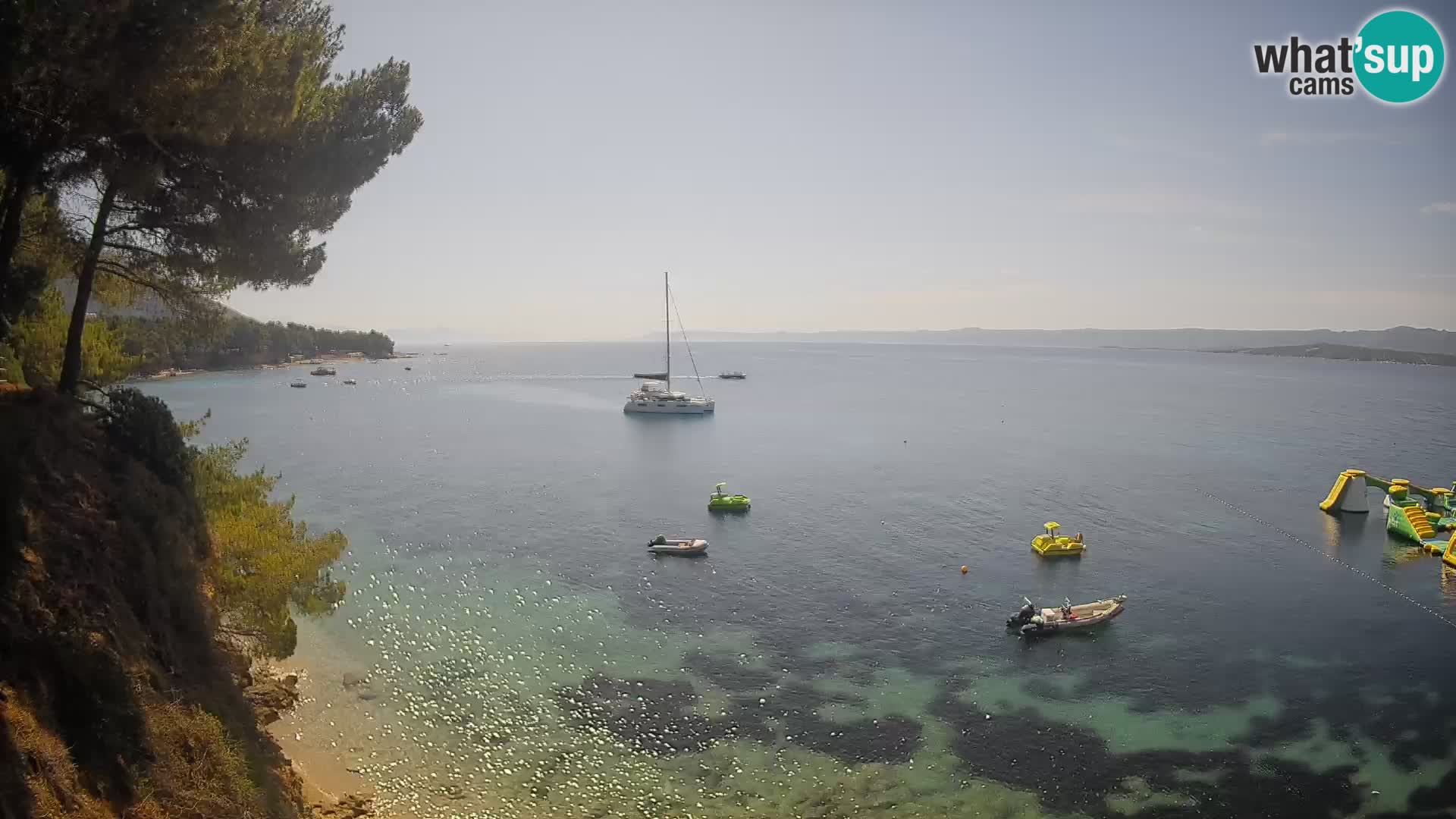 Web kamera Potočine Bol – Pogled uživo na plažu Borak, otok Brač