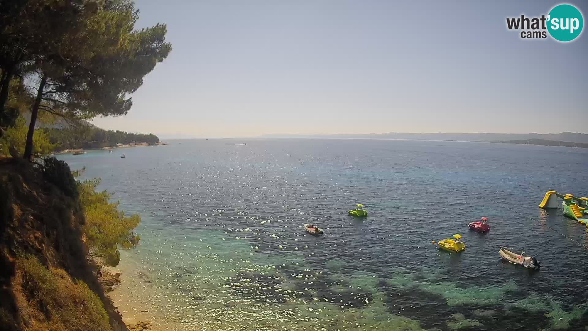 Web kamera Potočine Bol – Pogled uživo na plažu Borak, otok Brač