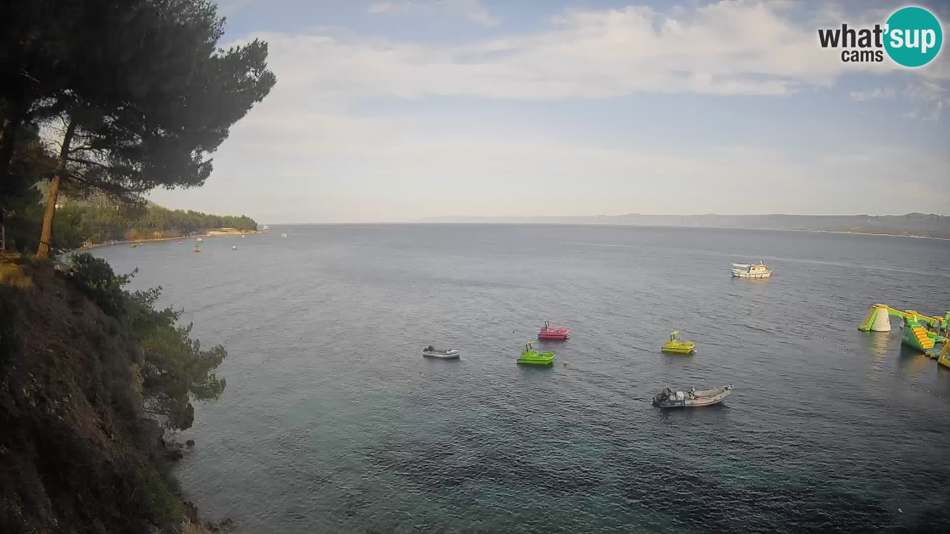 Web kamera Potočine Bol – Pogled uživo na plažu Borak, otok Brač