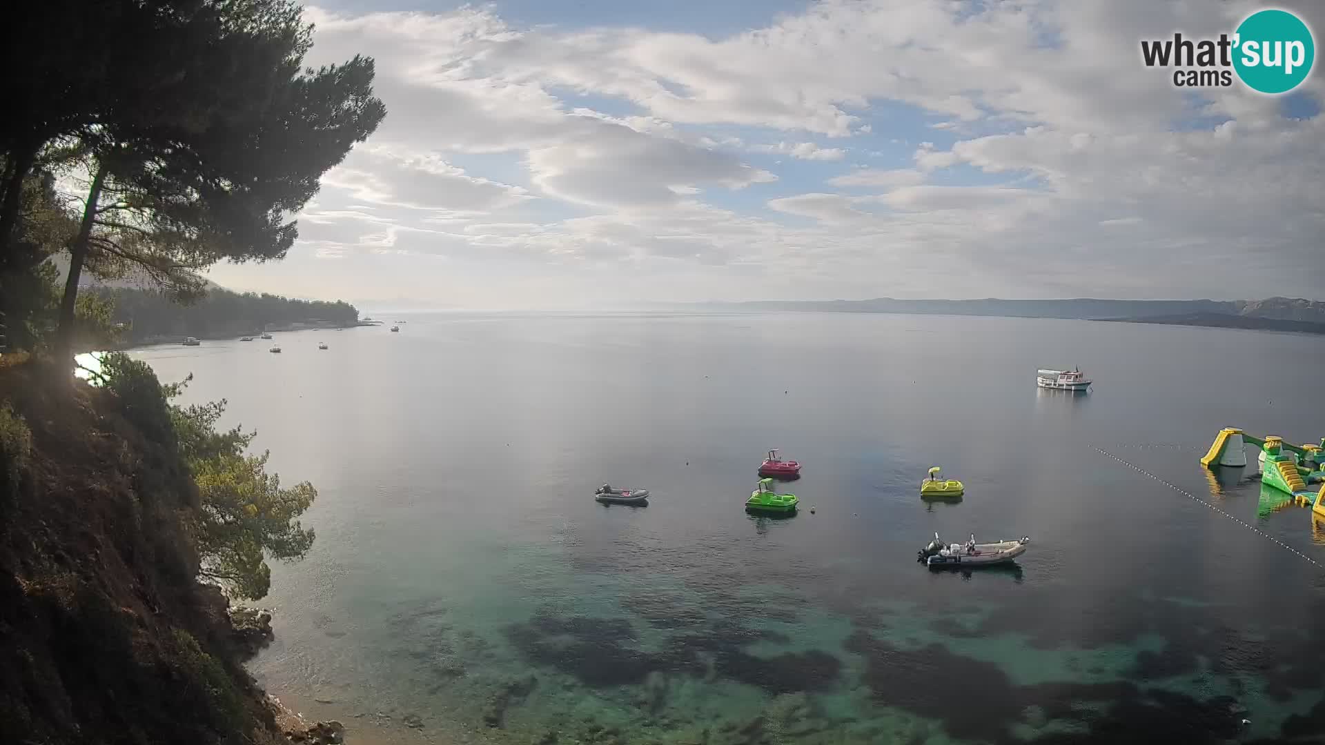 Web kamera Potočine Bol – Pogled uživo na plažu Borak, otok Brač