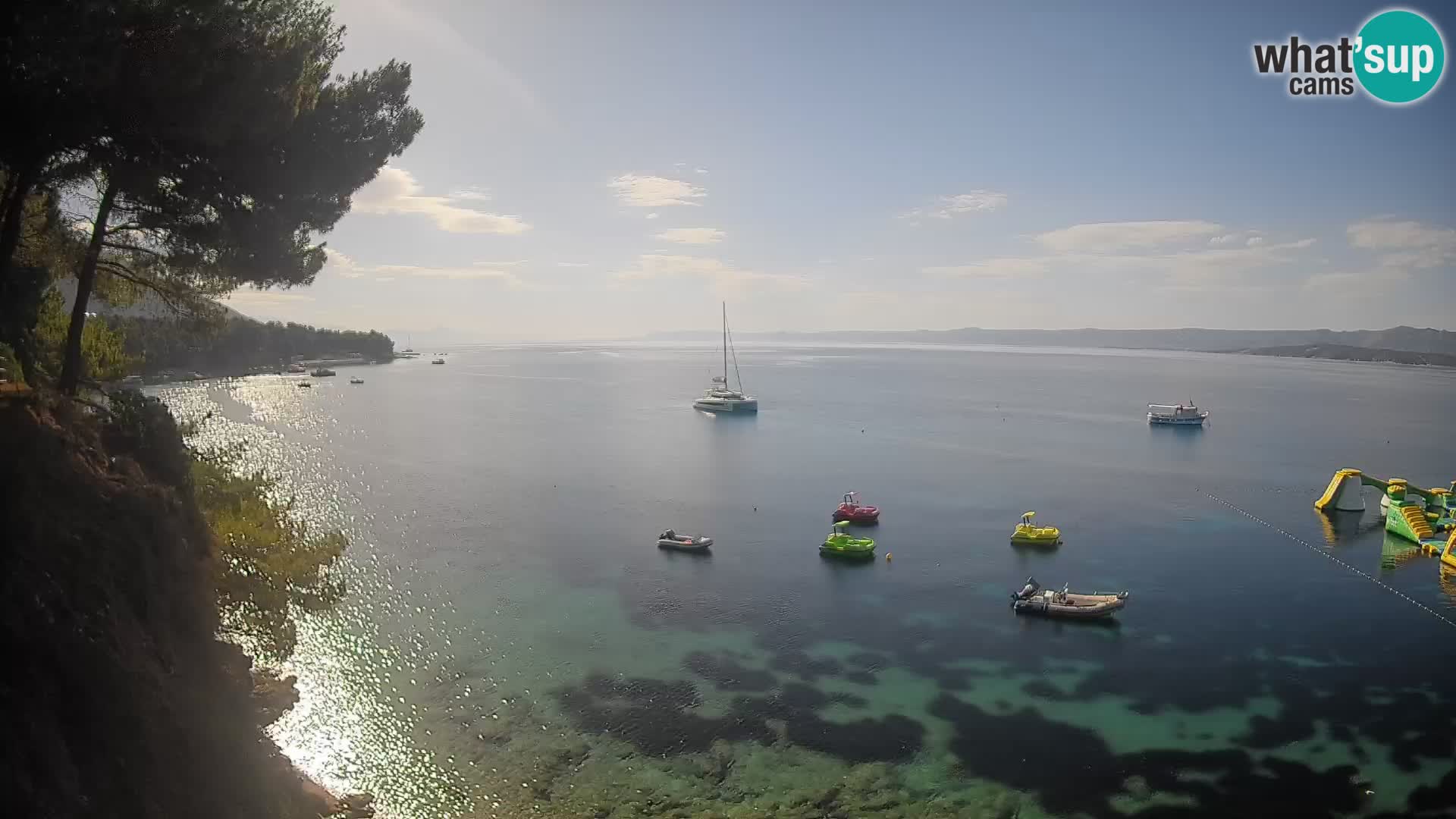 Webcam Playa Potočine Bol – Vista en vivo de Borak Beach, Isla de Brač