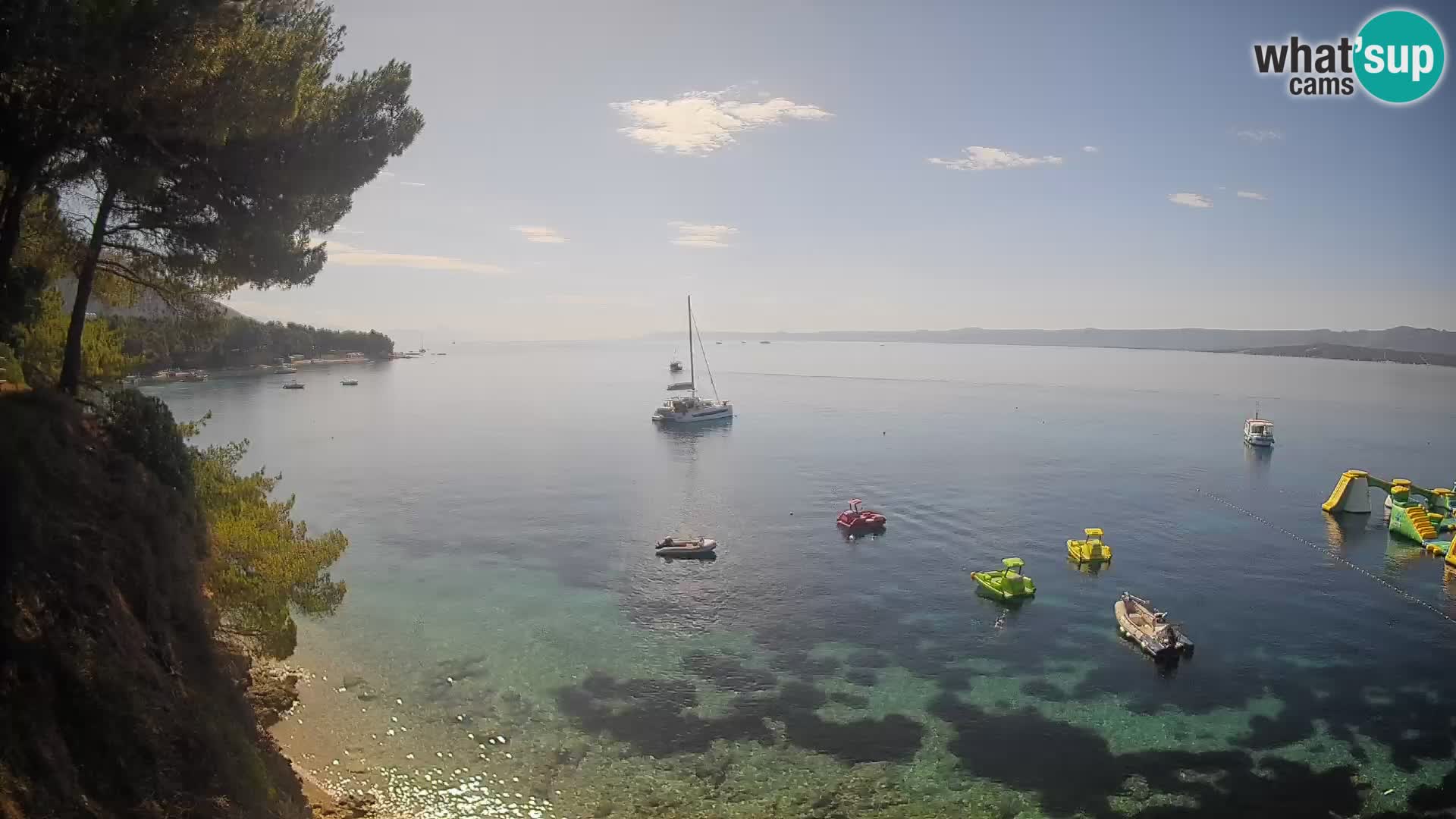 Webcam Strand Potočine Bol – Liveblick auf Borak Beach, Insel Brač
