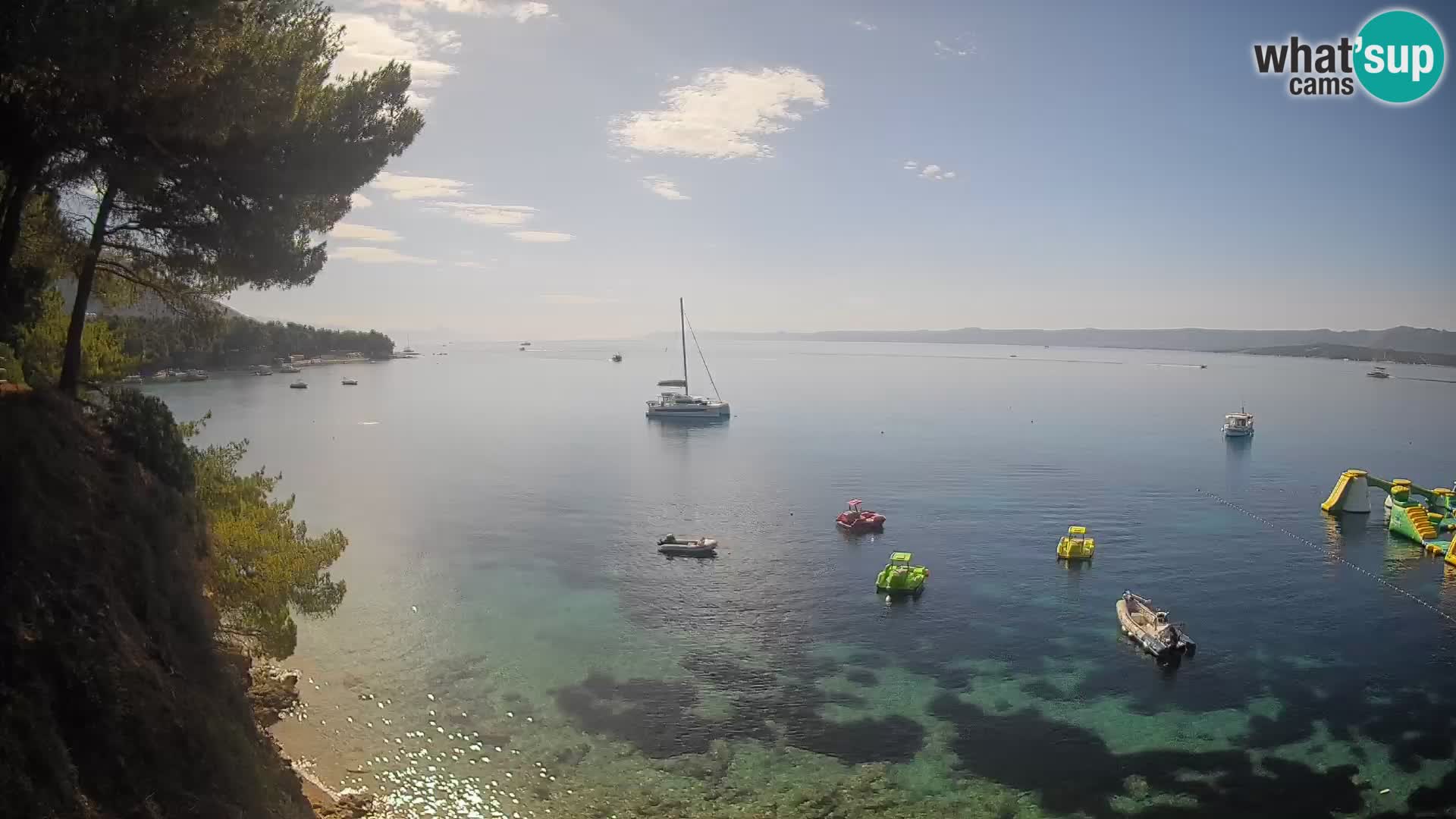 Webcam Playa Potočine Bol – Vista en vivo de Borak Beach, Isla de Brač