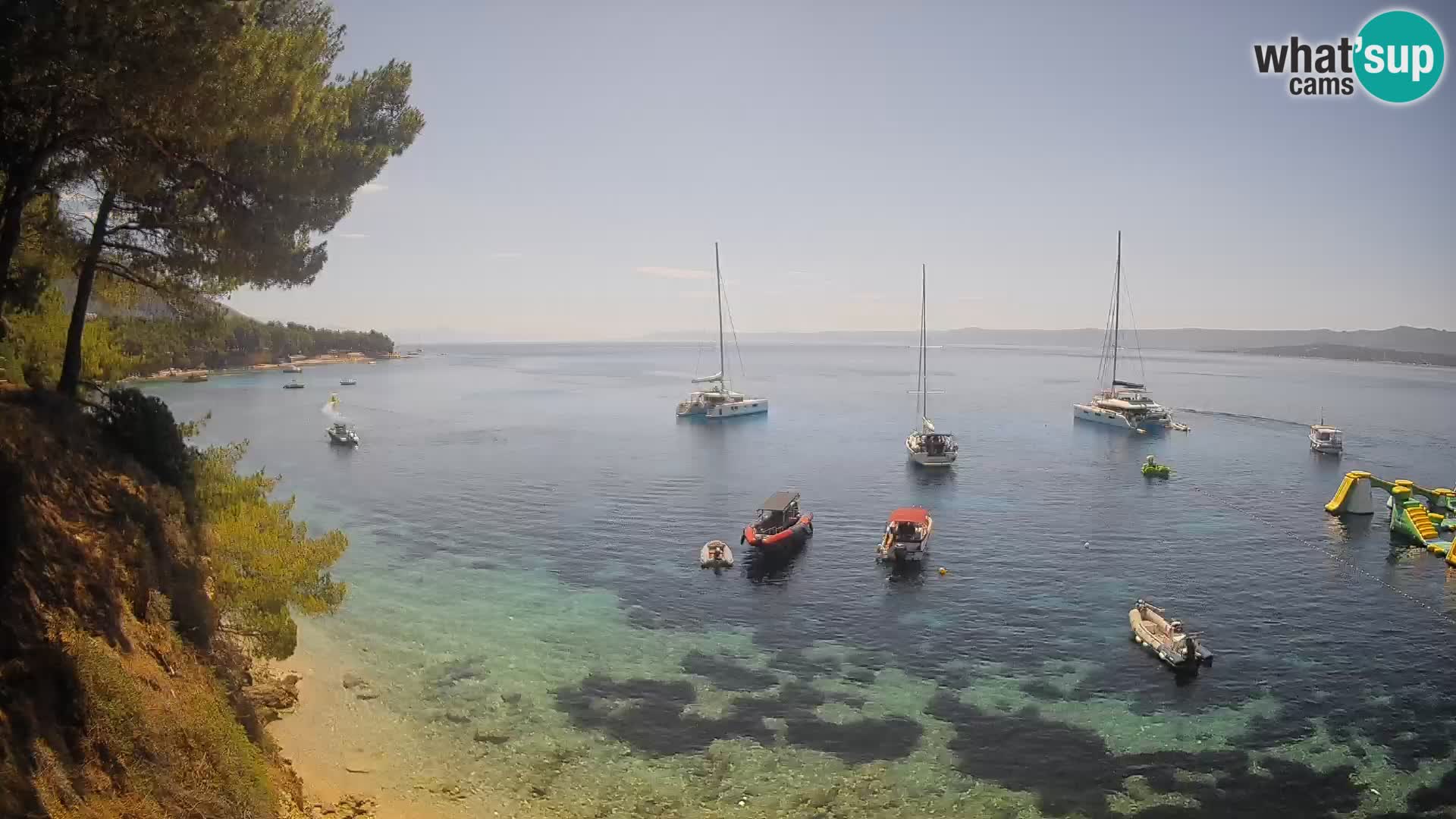 Webcam Strand Potočine Bol – Liveblick auf Borak Beach, Insel Brač
