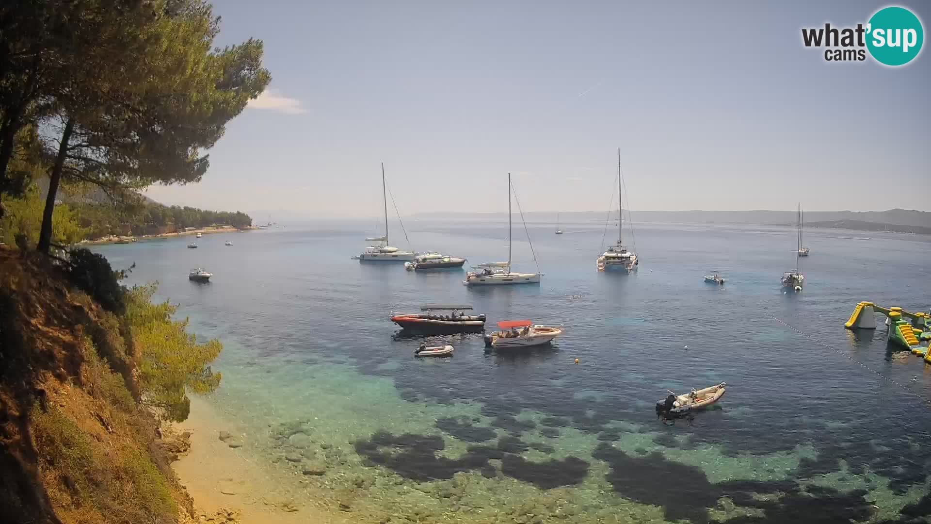 Webcam Potočine Beach Bol – Live View of Borak Beach, Brač Island