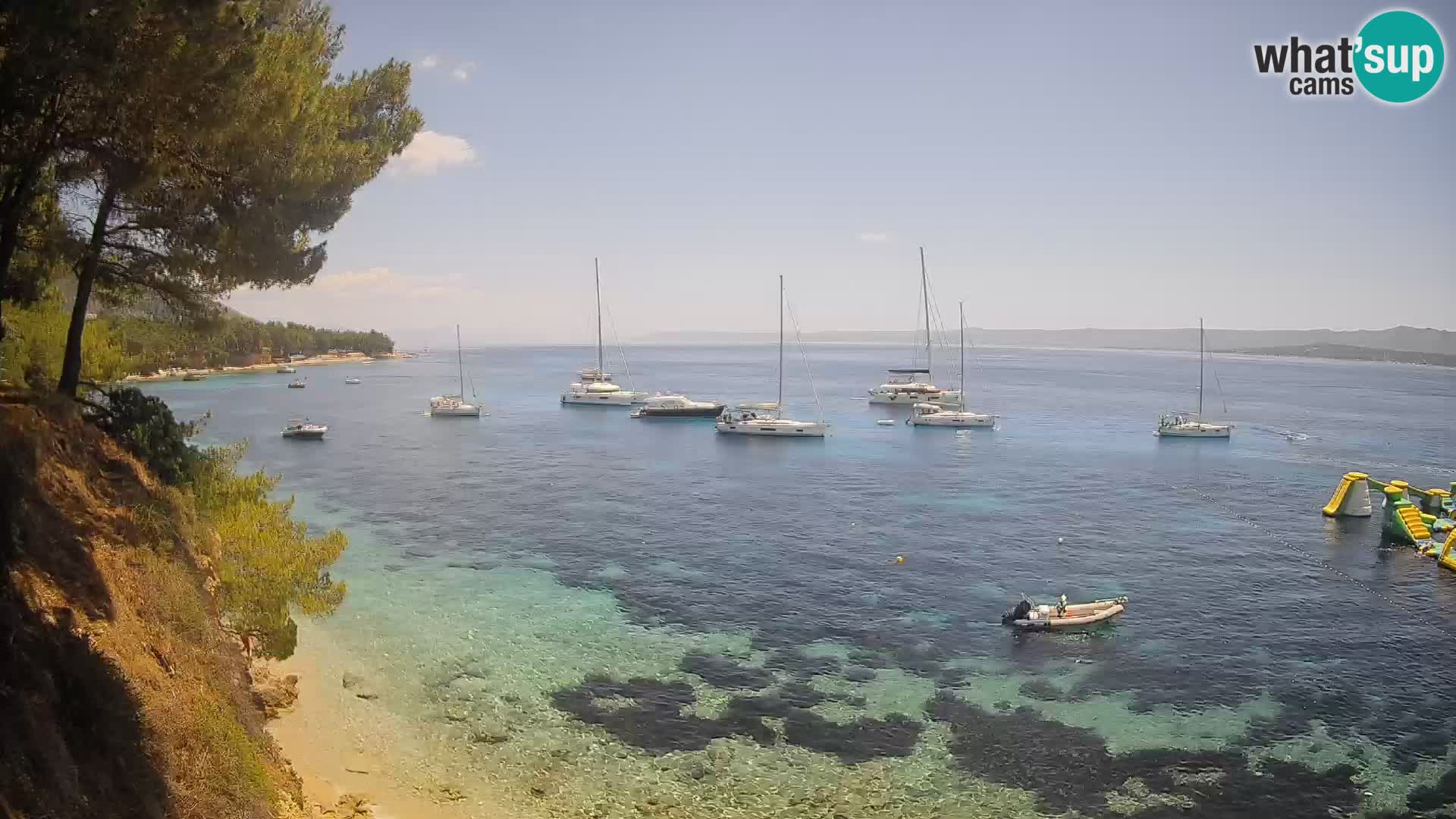 Webcam Potočine Beach Bol – Live View of Borak Beach, Brač Island