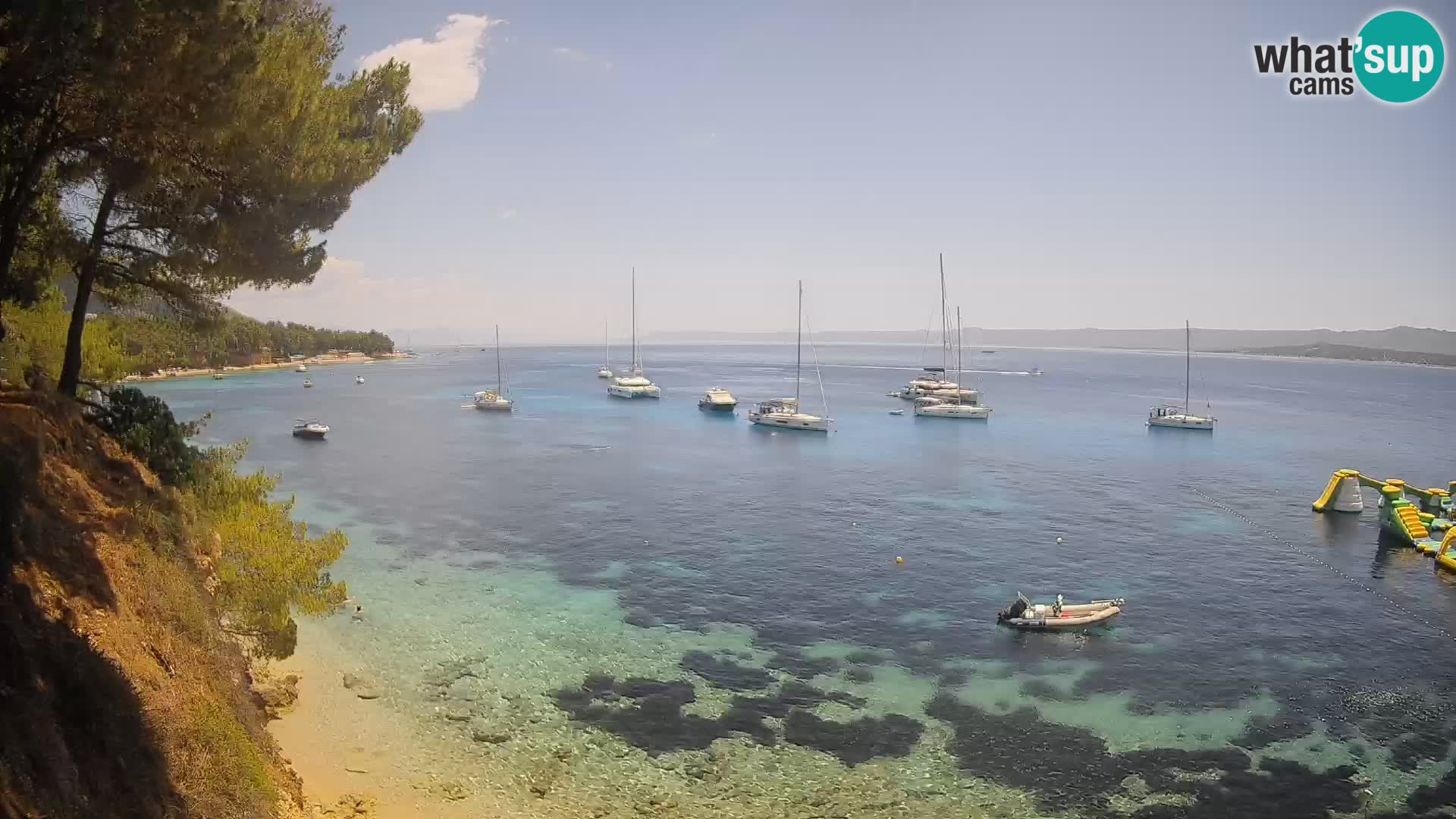 Webcam Potočine Beach Bol – Live View of Borak Beach, Brač Island